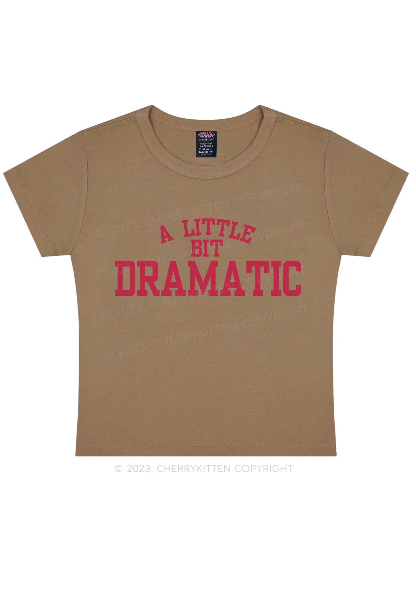 A Little Bit Dramatic Y2k Baby Tee - Image 11