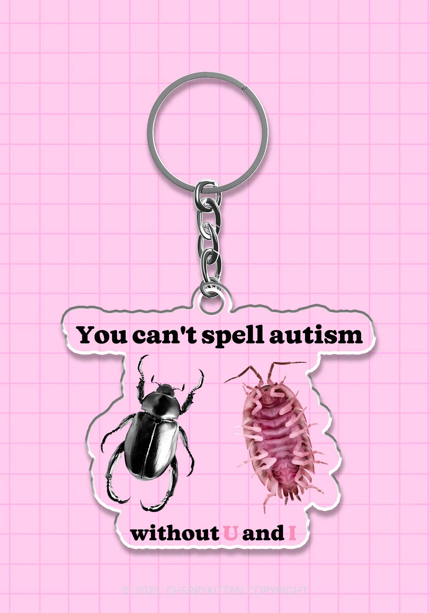 Autism Insect 1Pc Y2K Keychain Cherrykitten