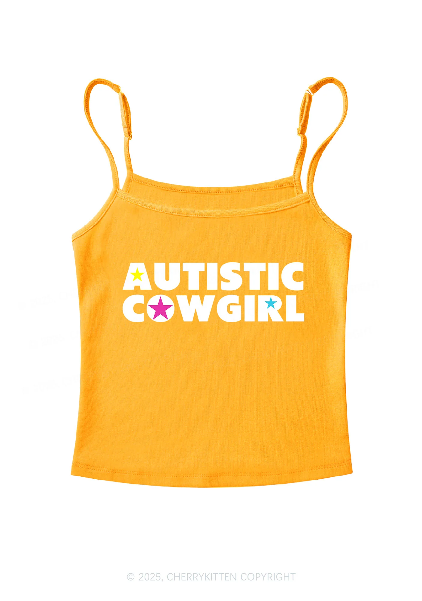 Autistic Cowgirl Y2K Spaghetti Strap Cami Cherrykitten - Image 6