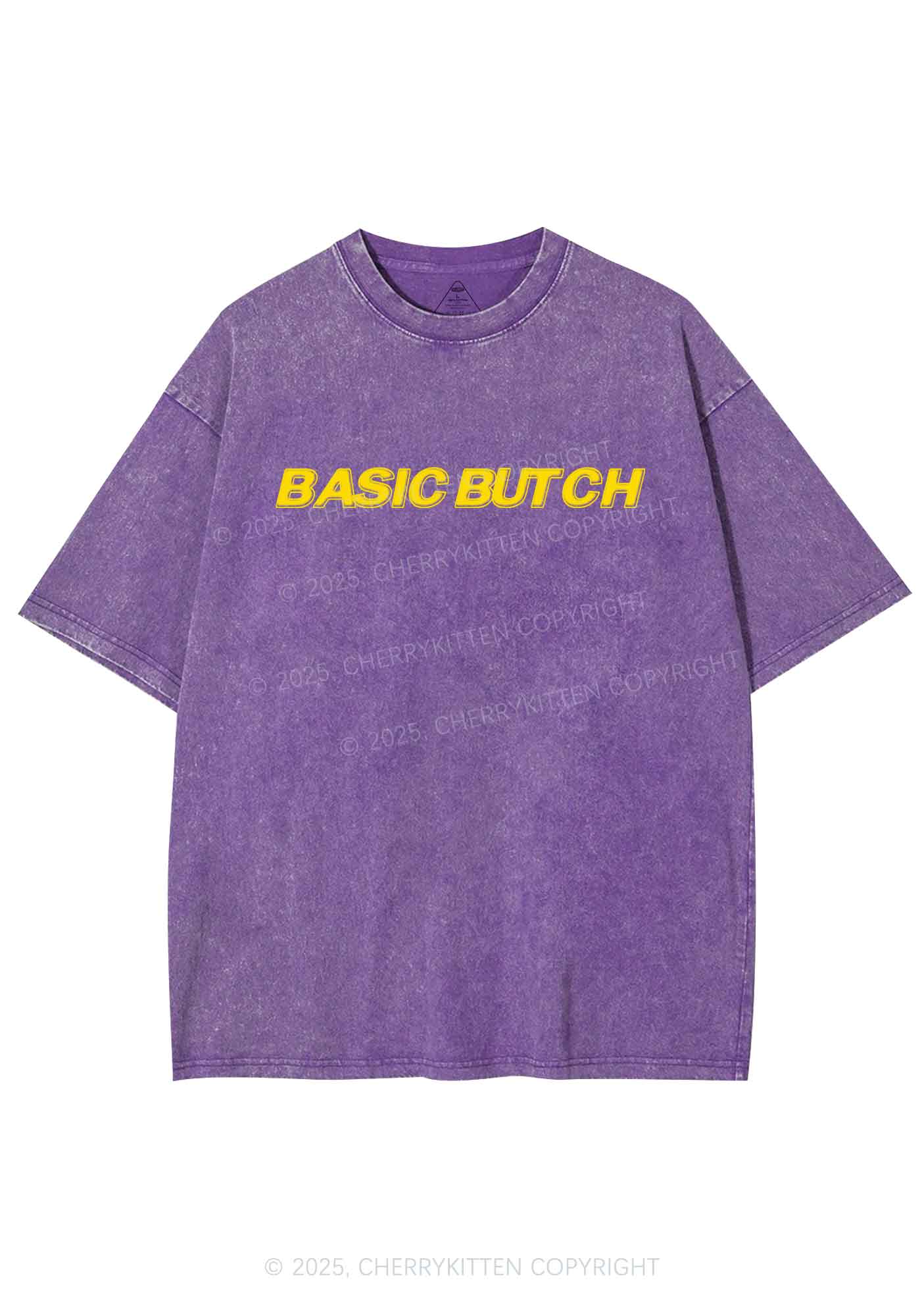 Basic Butch Y2K Shirts Washed Tee Cherrykitten - Image 5