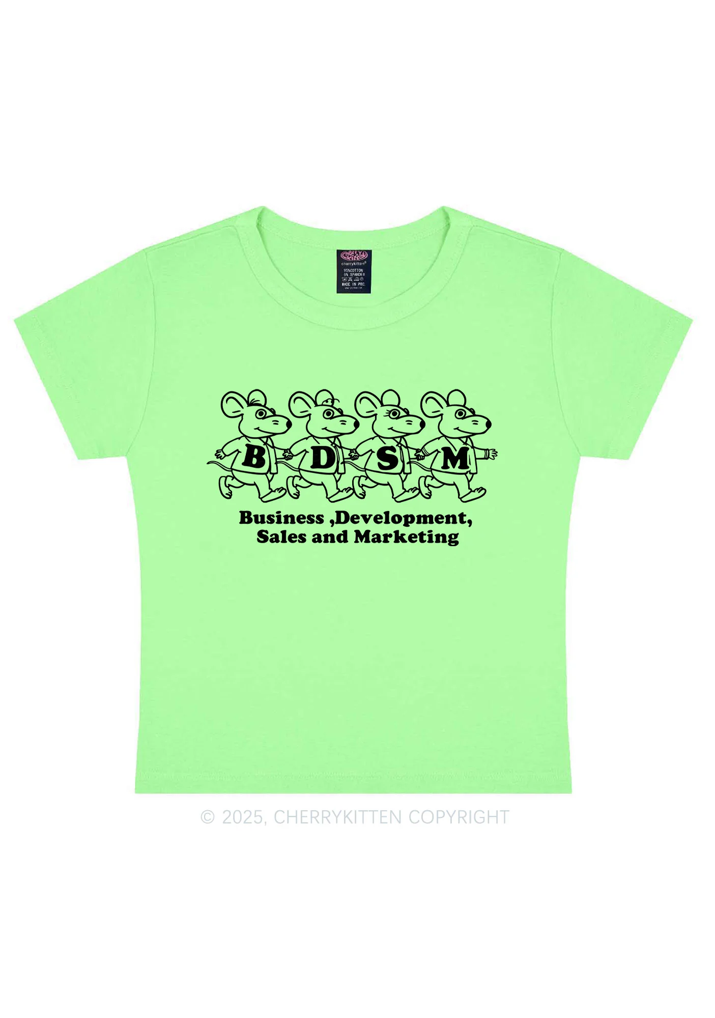 BDSM Rats Y2K Baby Tee Cherrykitten - Image 11
