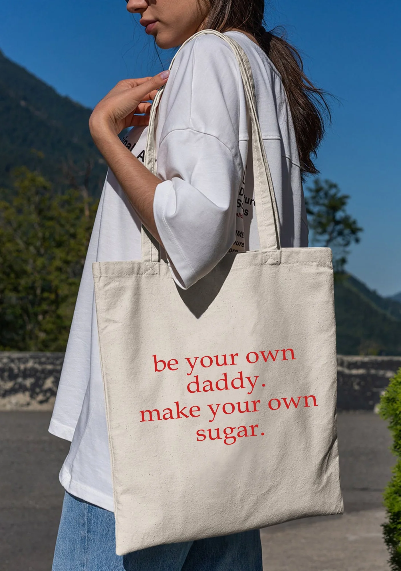 Be Your Own Daddy Canvas Tote Bag - Image 4