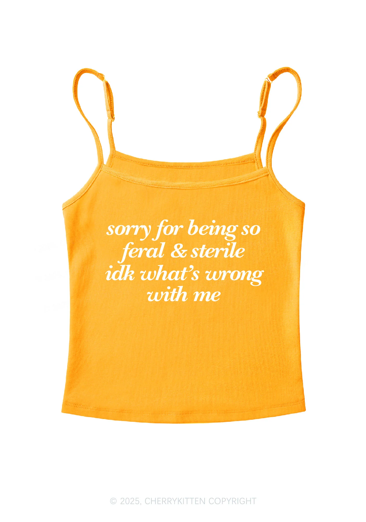 Being Feral Sterile Y2K Spaghetti Strap Cami Cherrykitten