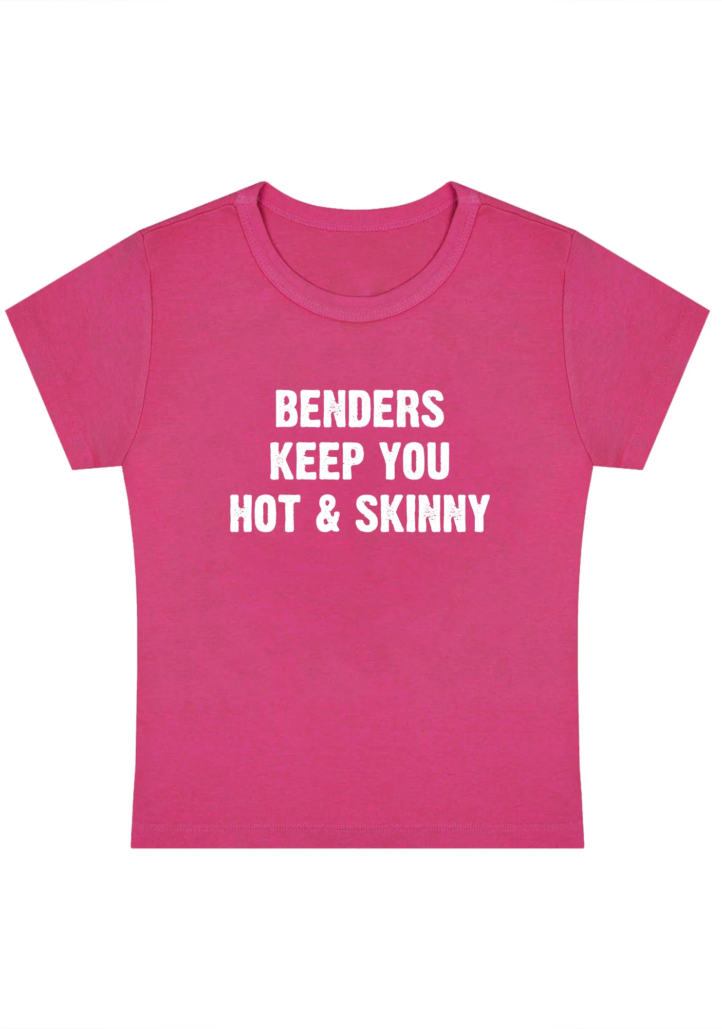 Benders Keep You Hot&Skinny Y2K Baby Tee - Image 5
