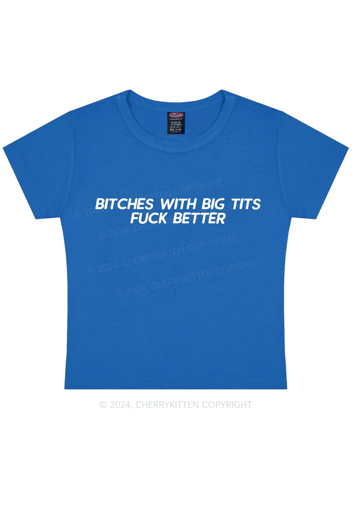 Big Txts Bxxch Y2K Baby Tee Cherrykitten - Image 8
