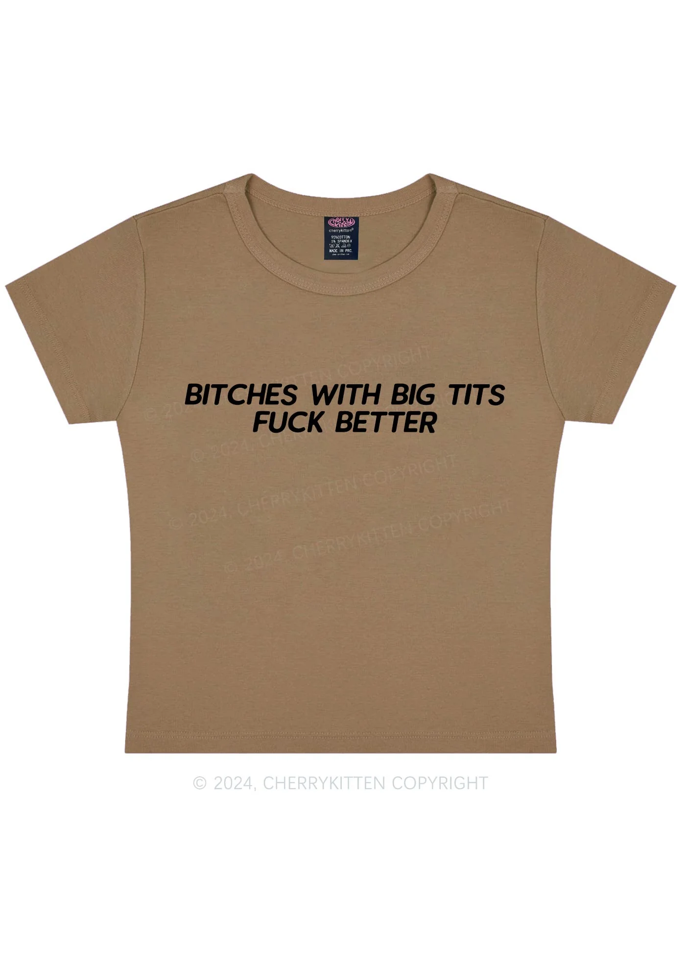 Big Txts Bxxch Y2K Baby Tee Cherrykitten - Image 9