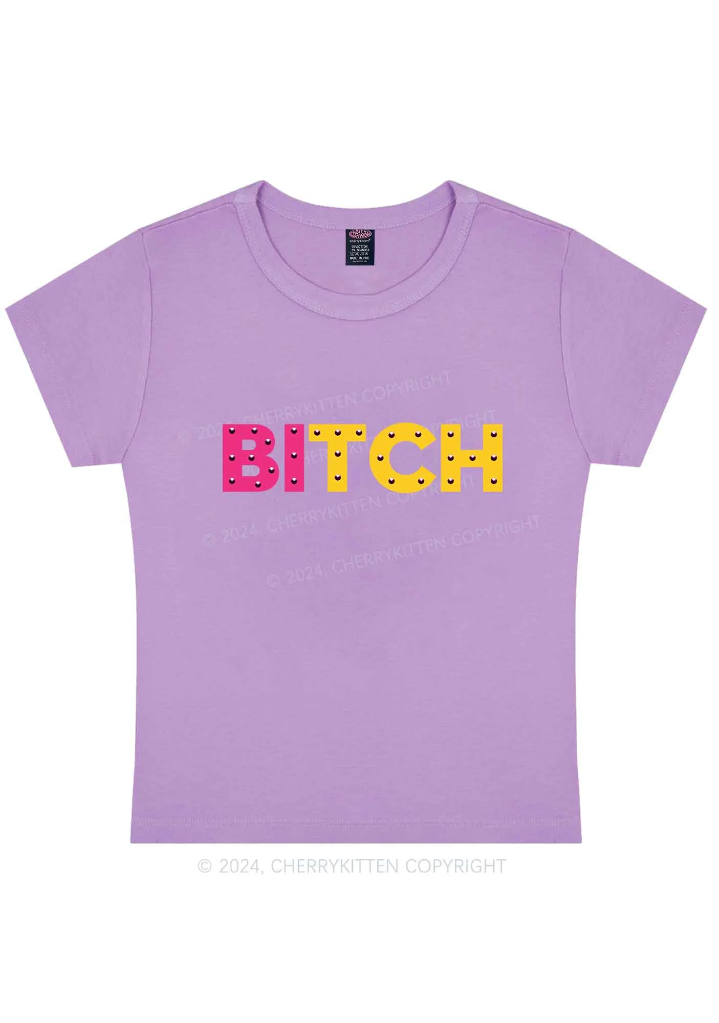 Bisexual Bixxh Y2K Baby Tee Cherrykitten - Image 9