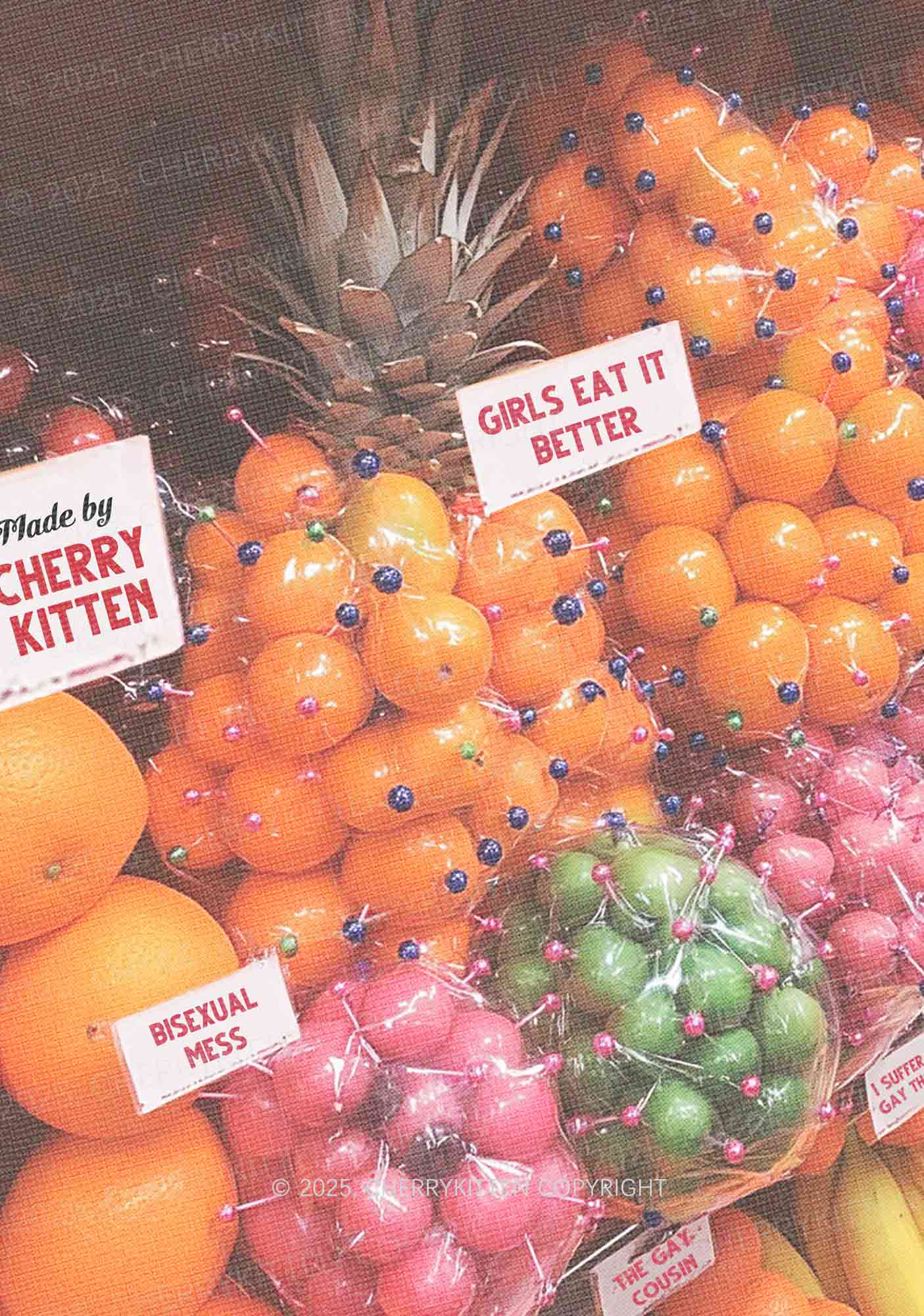 Bisexual Fruit Pride Y2K Mesh Muscle Tank Cherrykitten - Image 2