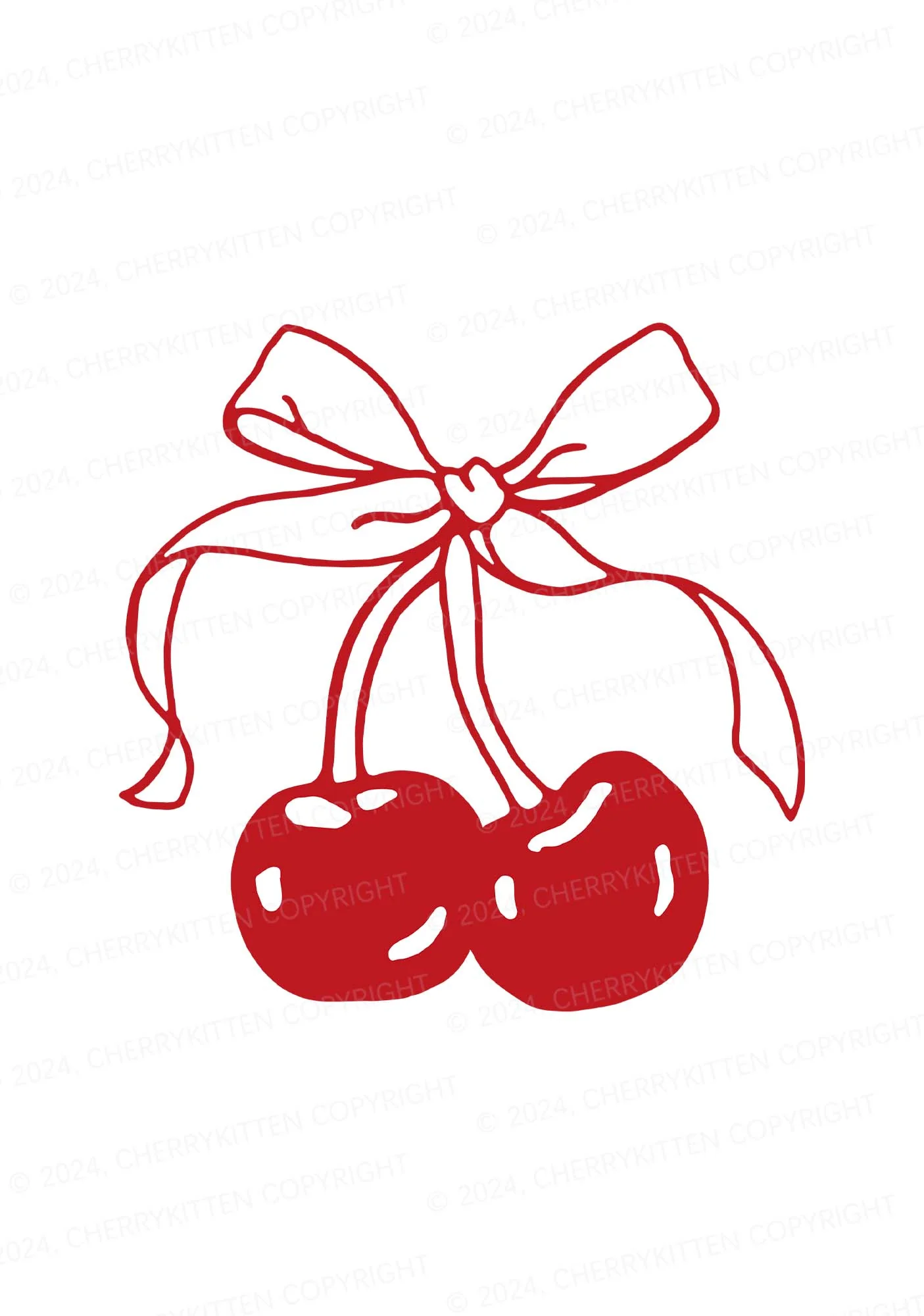 Bow Cherry Y2K Mid Rise Waist Boyshort Cherrykitten - Image 2