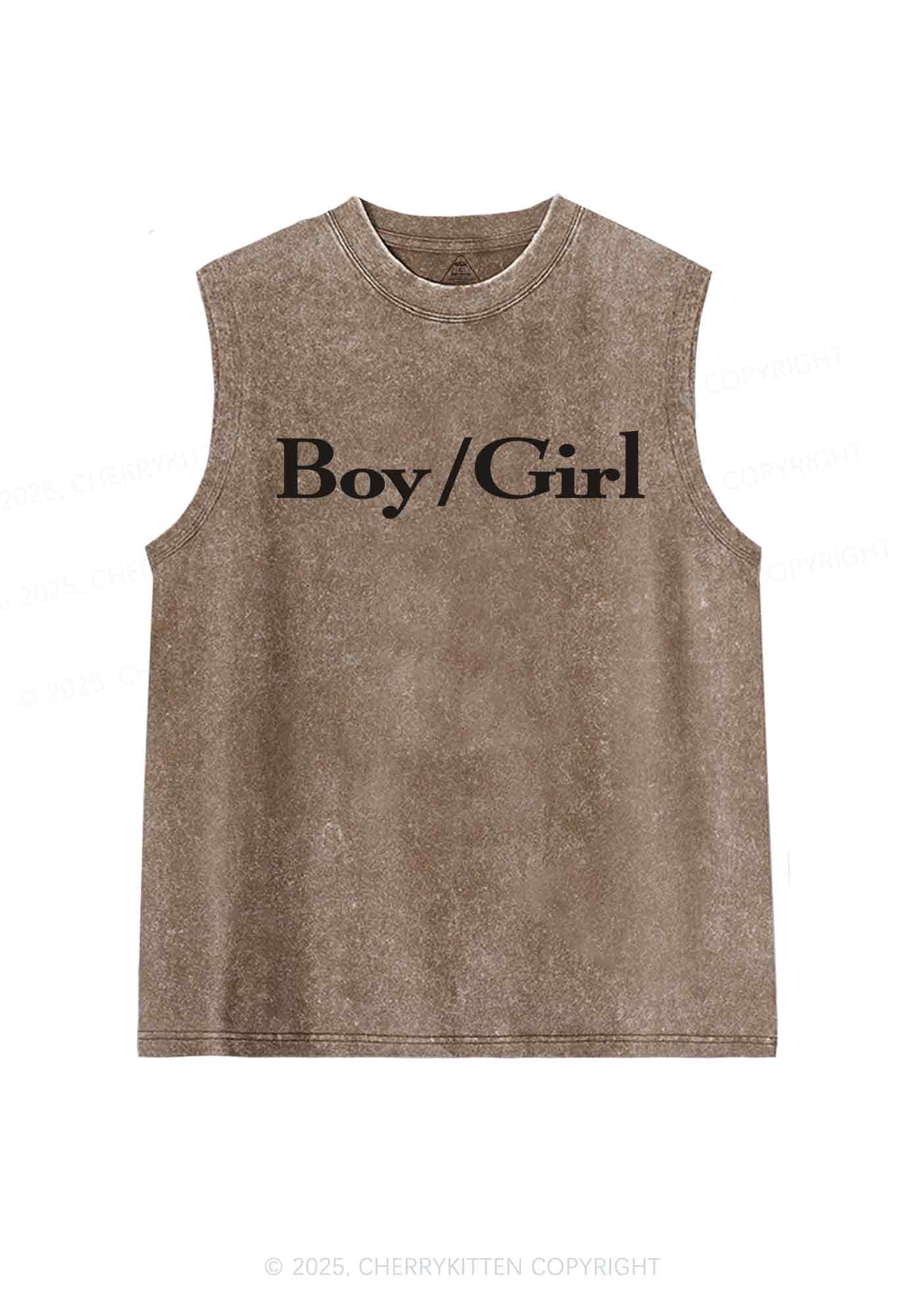 Boy Or Girl Y2K Washed Tank Cherrykitten - Image 6