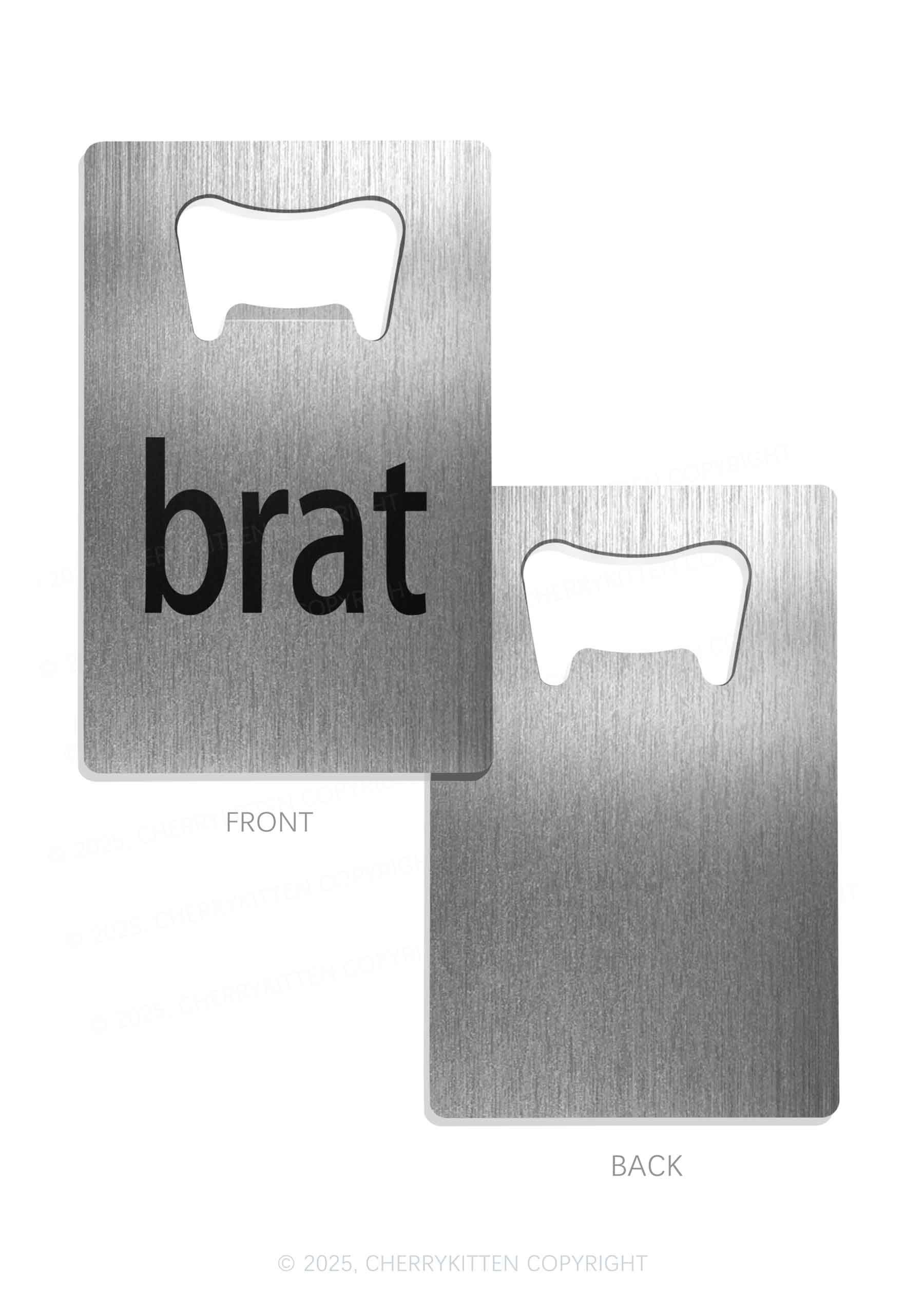 Green Brat Y2K Credit Card Bottle Openers Cherrykitten - Image 5