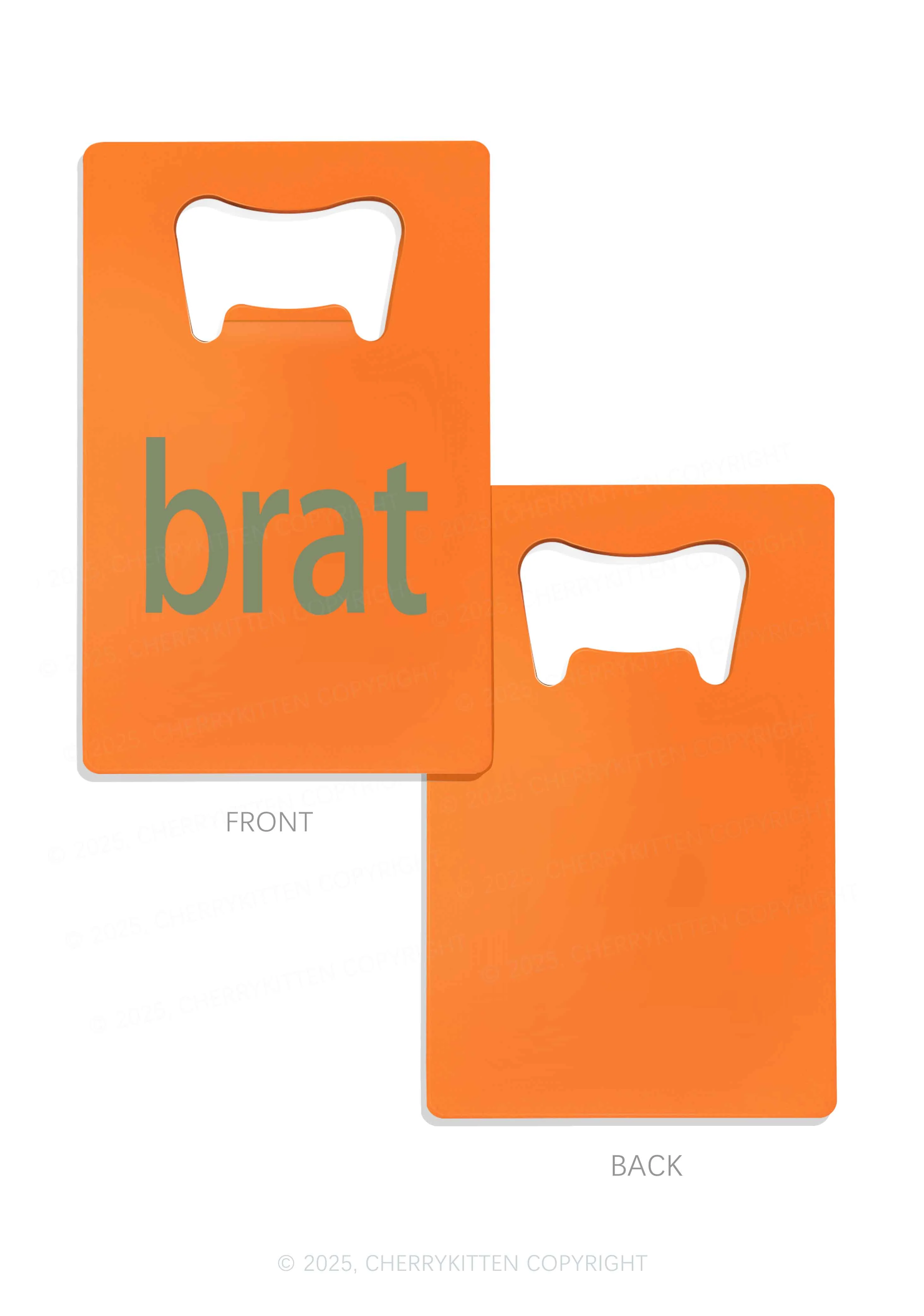 Green Brat Y2K Credit Card Bottle Openers Cherrykitten - Image 7