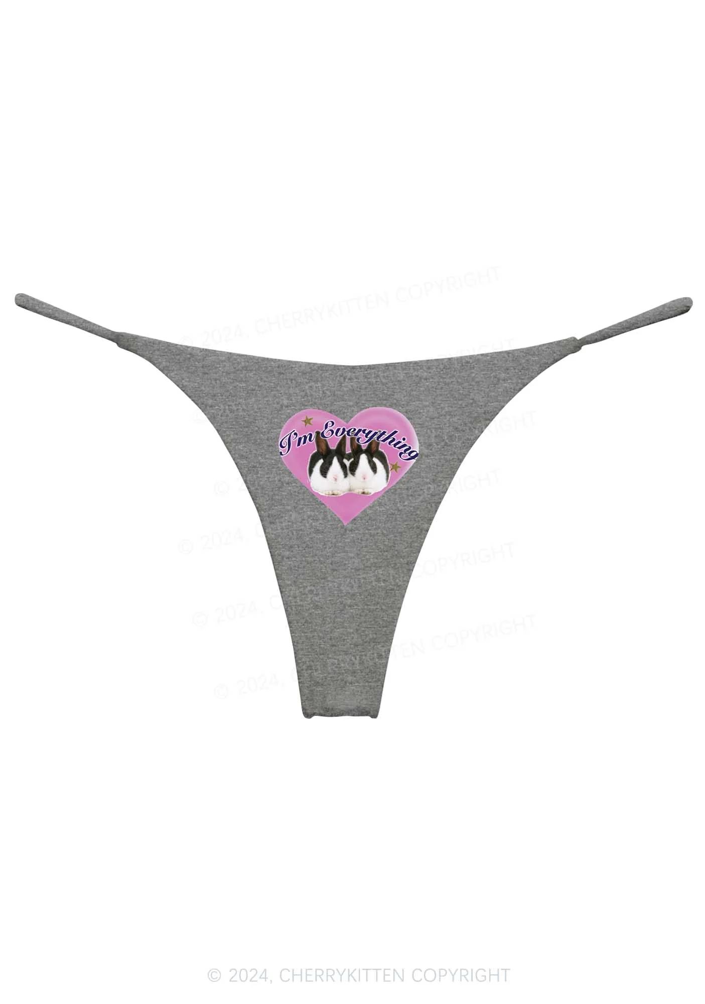 Bunny I'm Everything Y2K Bikini String Thong Cherrykitten - Image 6