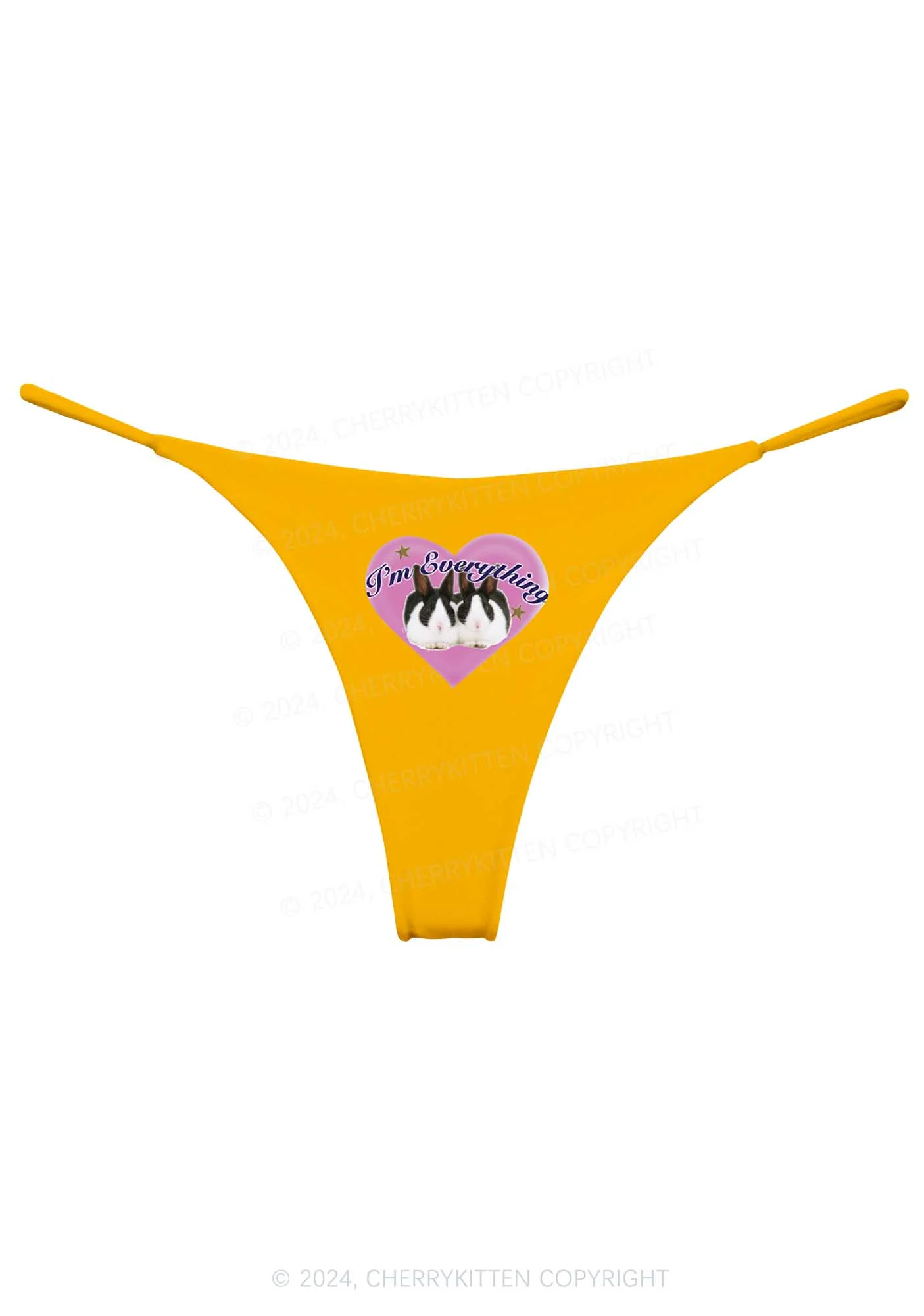 Bunny I'm Everything Y2K Bikini String Thong Cherrykitten - Image 9