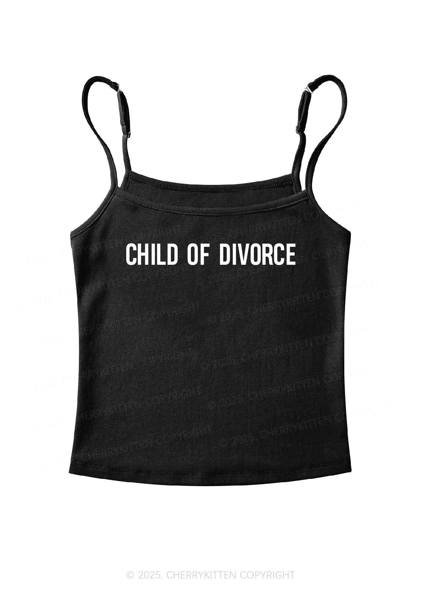 Child Of Divorce Y2K Spaghetti Strap Cami Cherrykitten - Image 3