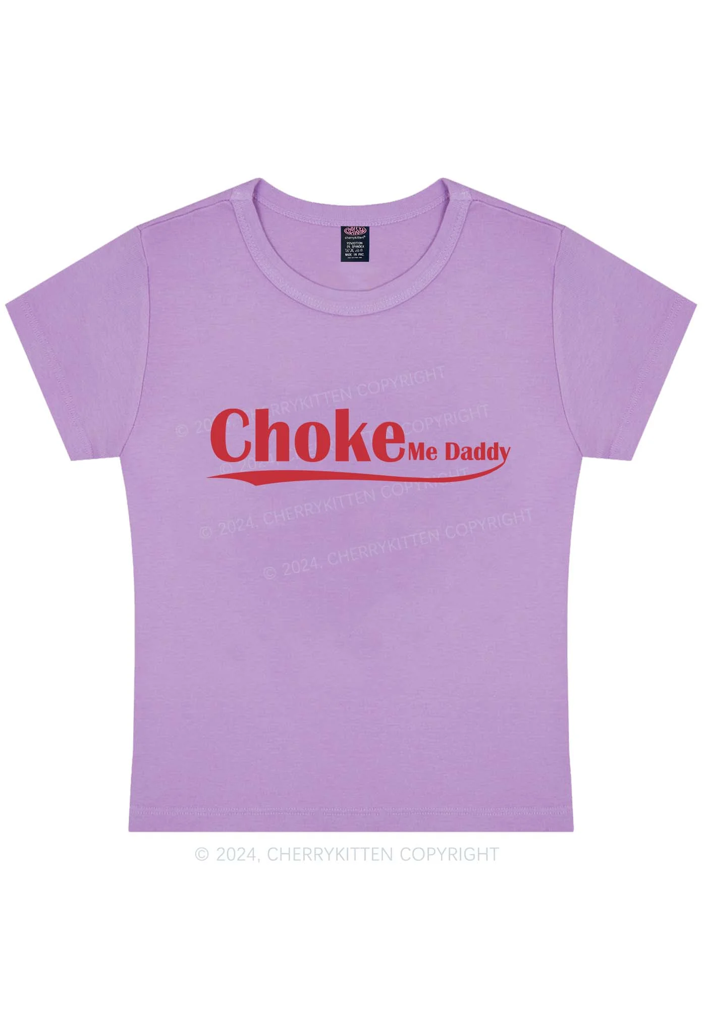 Choke Me Daddy Y2K Baby Tee Cherrykitten - Image 6
