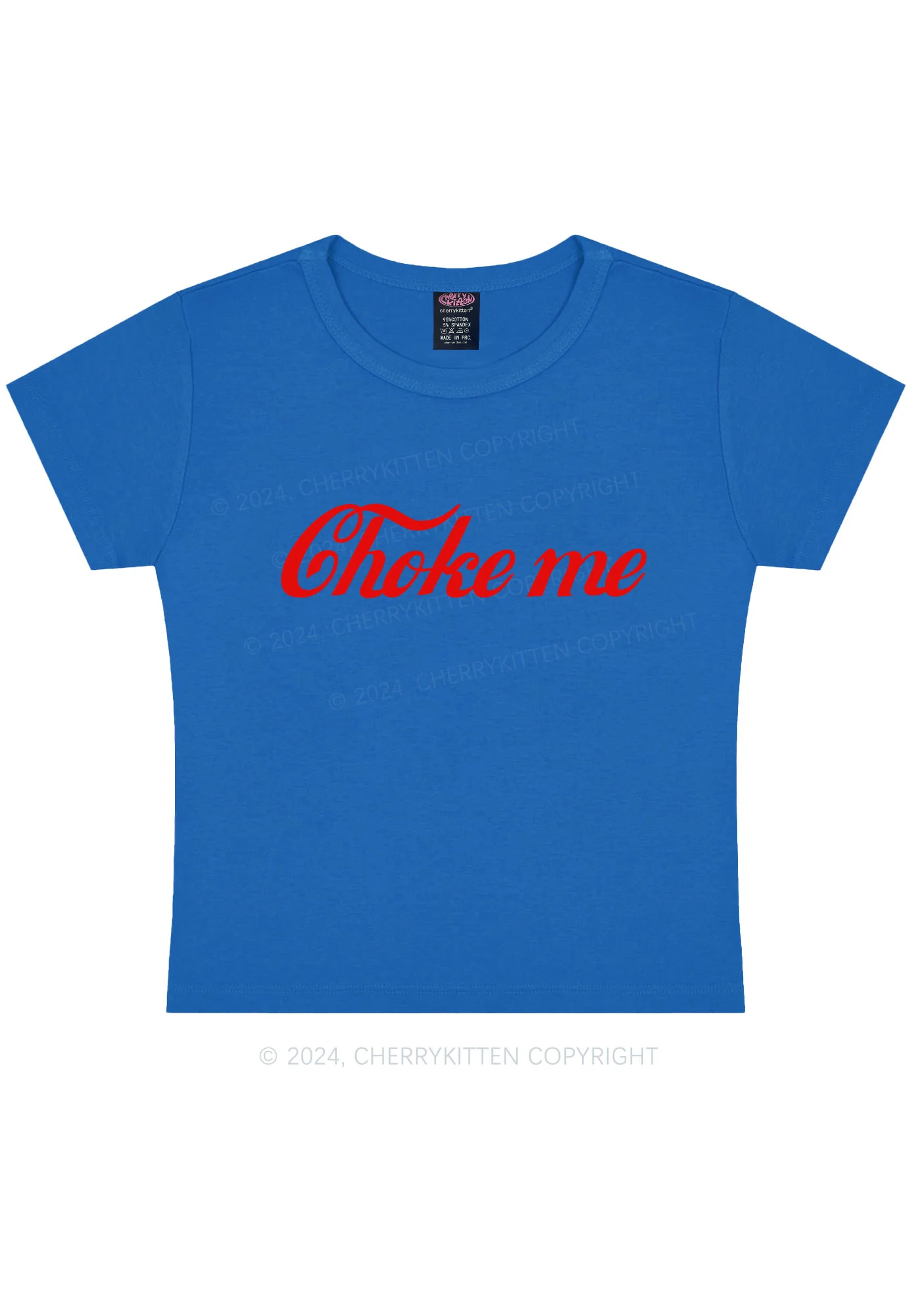 Choke Me Y2K Baby Tee Cherrykitten - Image 10