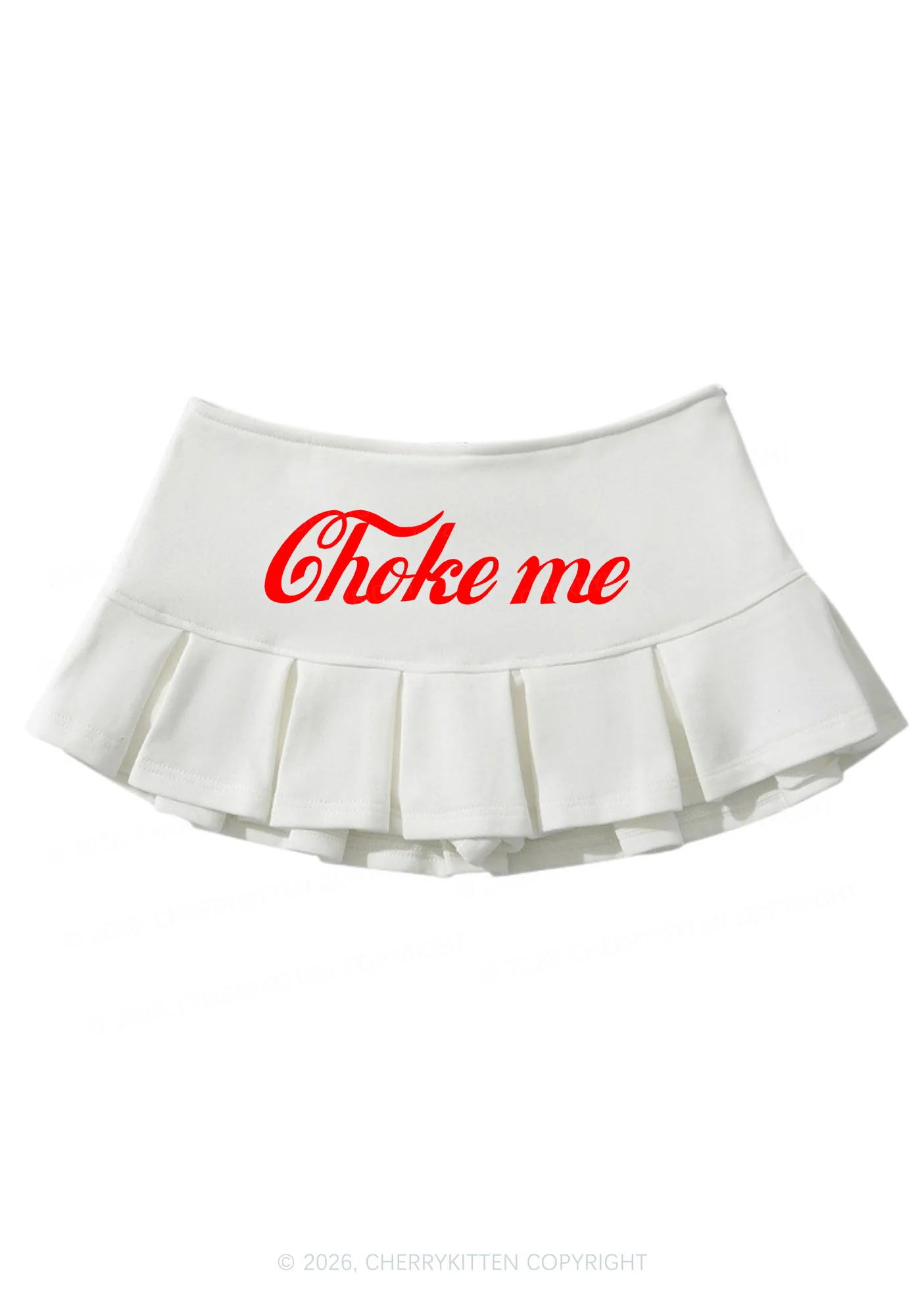 Choke Me Y2K Mini Pleated Skirts Cherrykitten