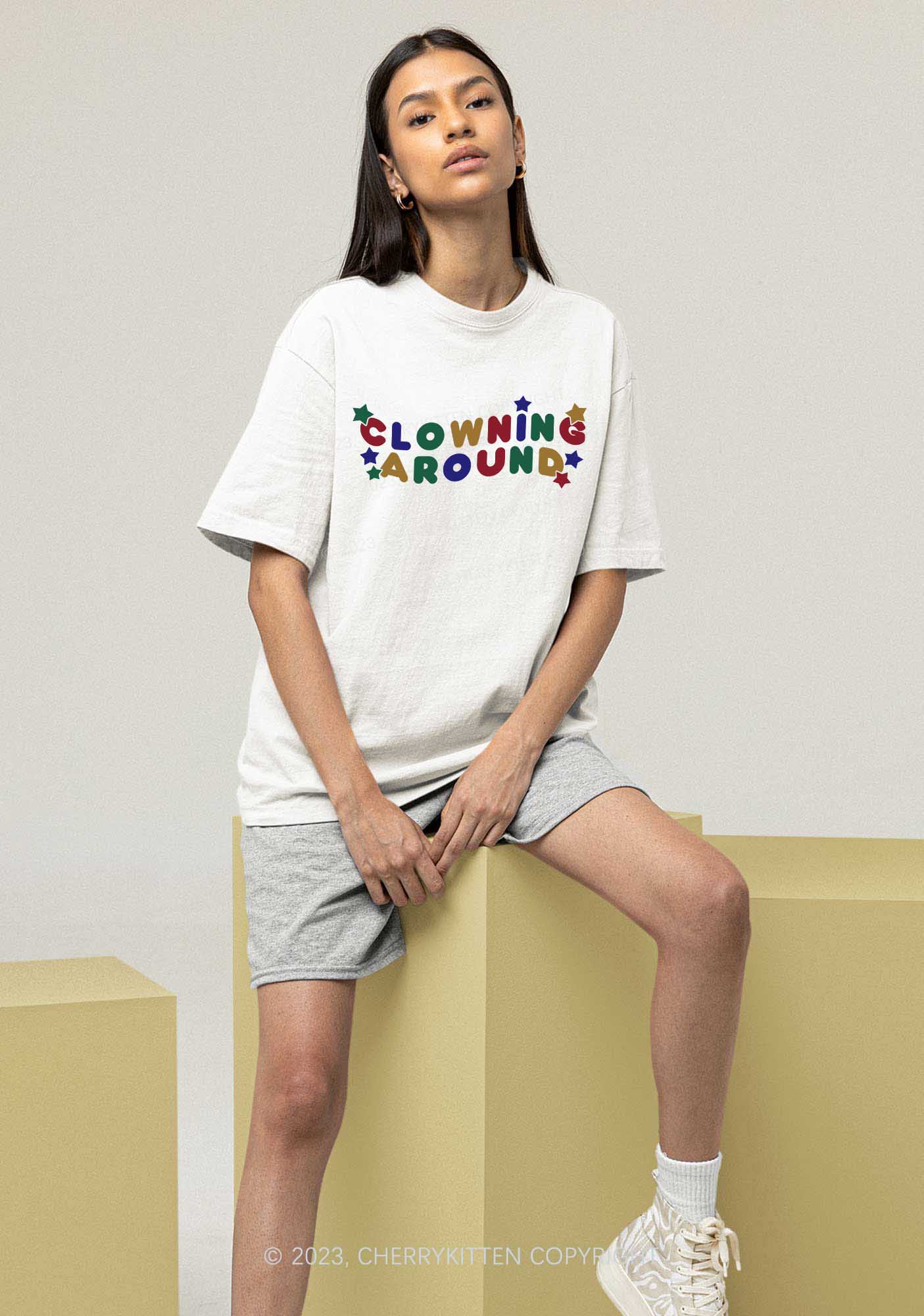 Clowning Around Y2K Chunky Shirt Cherrykitten - Image 2