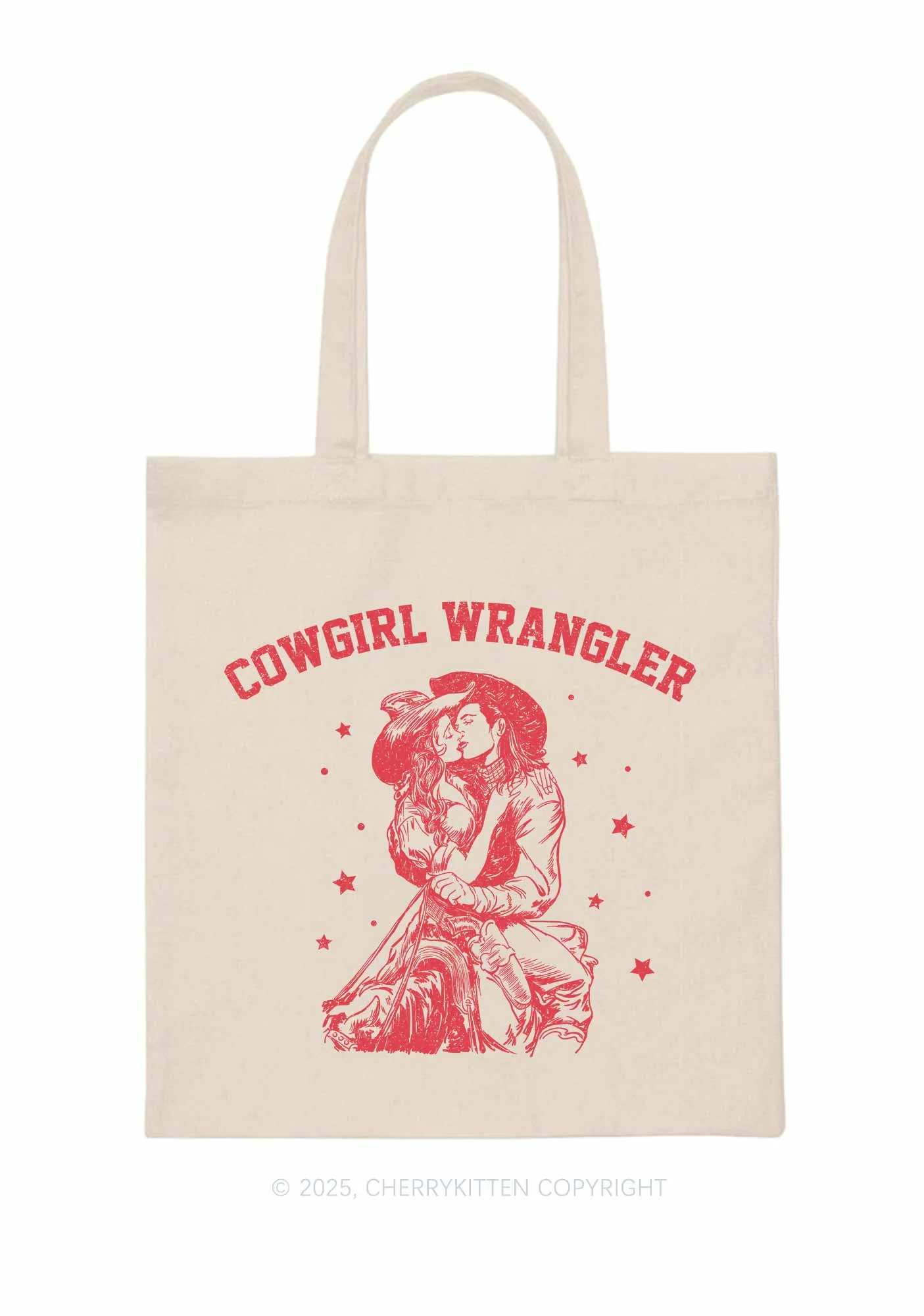 Cowgirl Wrangler Pride Y2K Canvas Tote Bag Cherrykitten