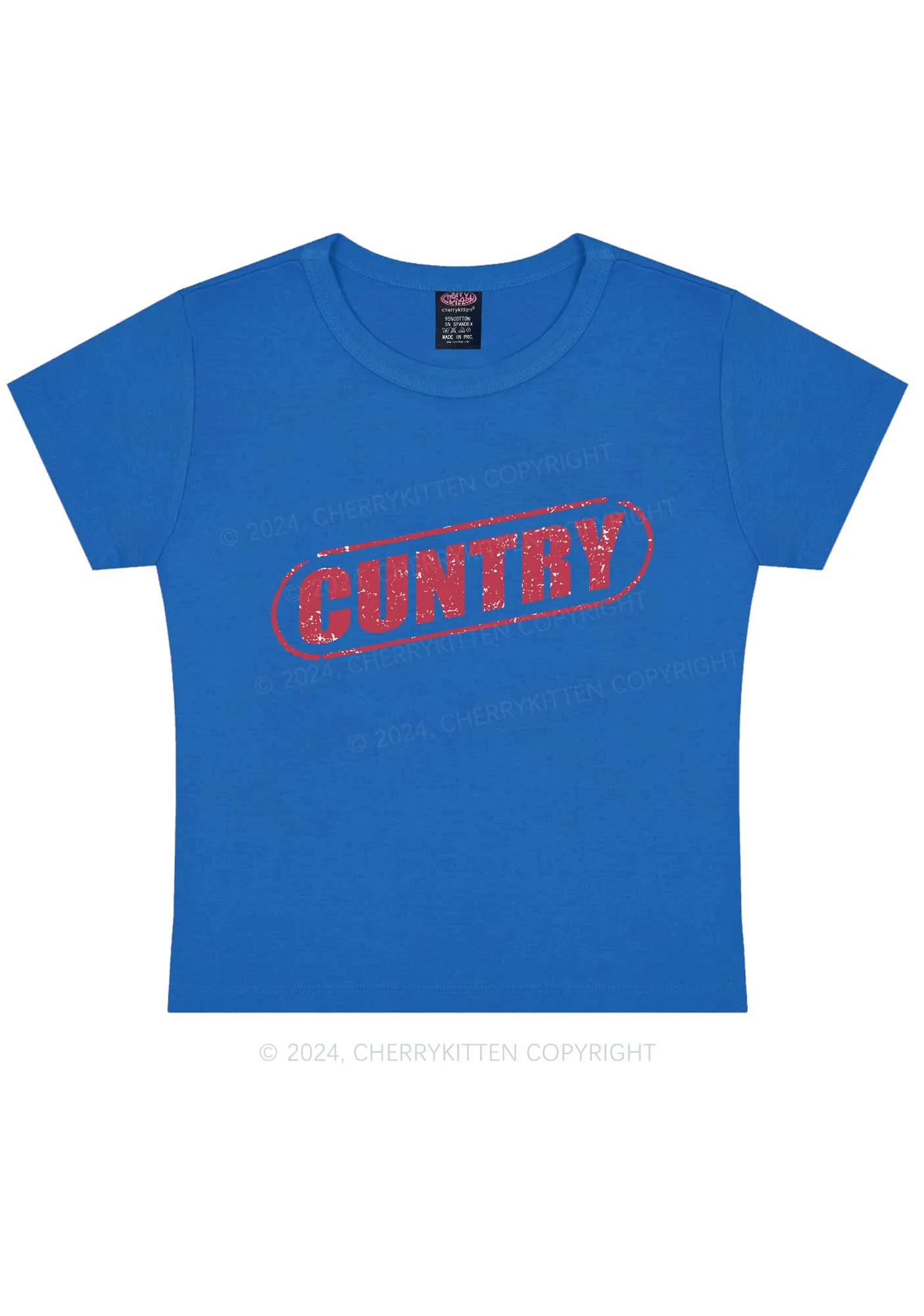 Cuntry Y2K Baby Tee Cherrykitten - Image 11