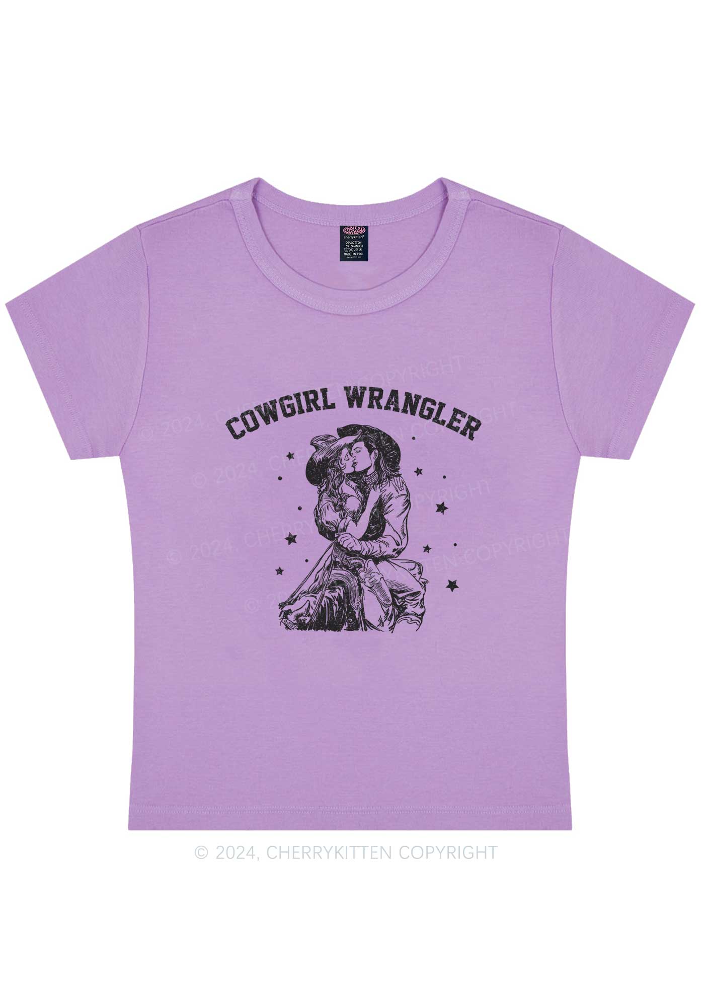 Curvy Cowgirl Wrangler Y2K Baby Tee Cherrykitten - Image 4