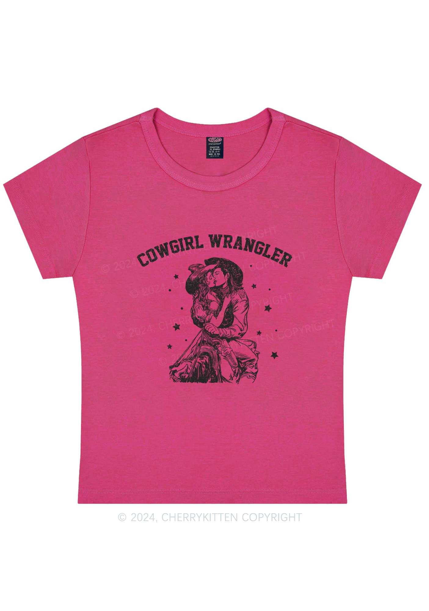 Curvy Cowgirl Wrangler Y2K Baby Tee Cherrykitten - Image 5