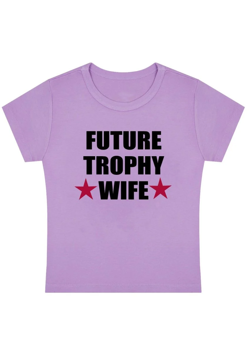 Curvy Future Trophy Wife Baby Tee - Image 4