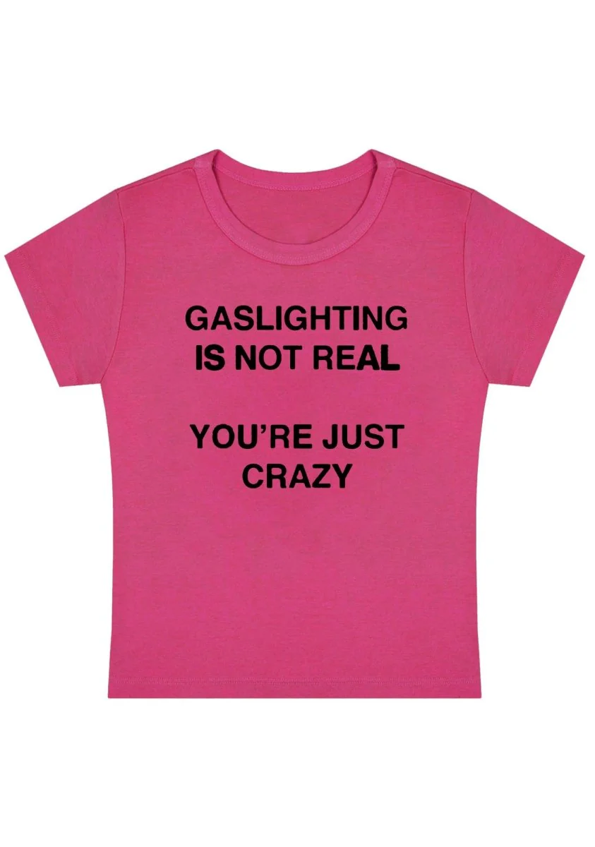 Curvy Gaslighting Is Not Real  Baby Tee - Image 5