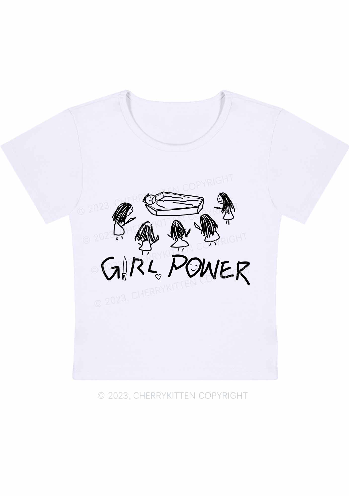 Curvy Girls Power Y2K Baby Tee Cherrykitten - Image 3