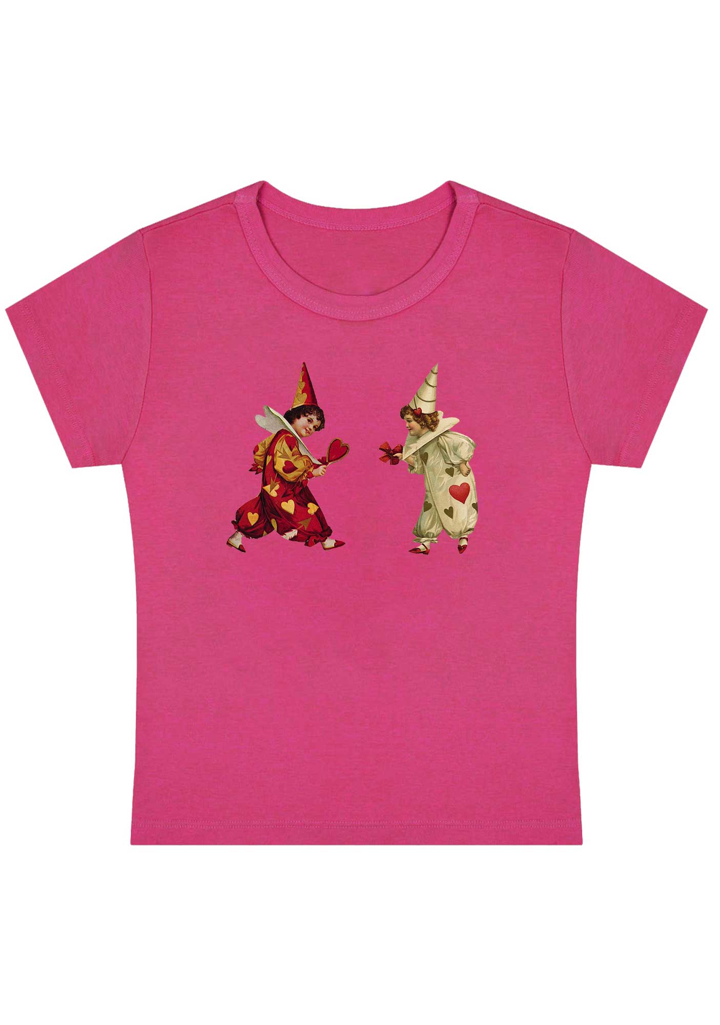 Curvy Heart Bow Knot Kids Baby Tee - Image 5