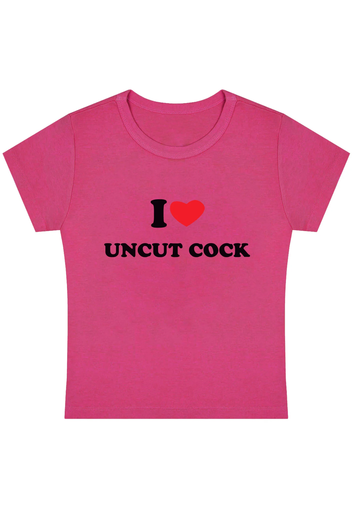 Curvy I Love Uncut Cxck Baby Tee - Image 4