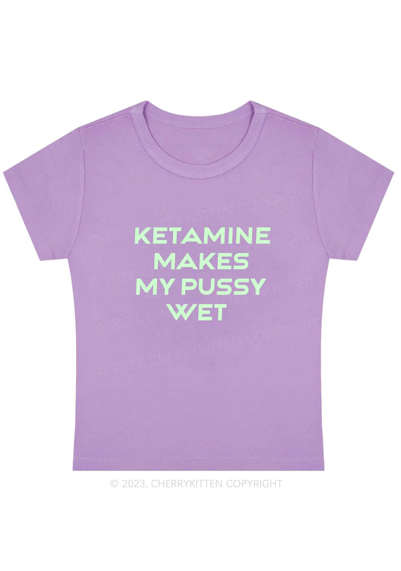Curvy K Makes My Puxxy Wet Y2K Baby Tee Cherrykitten - Image 4