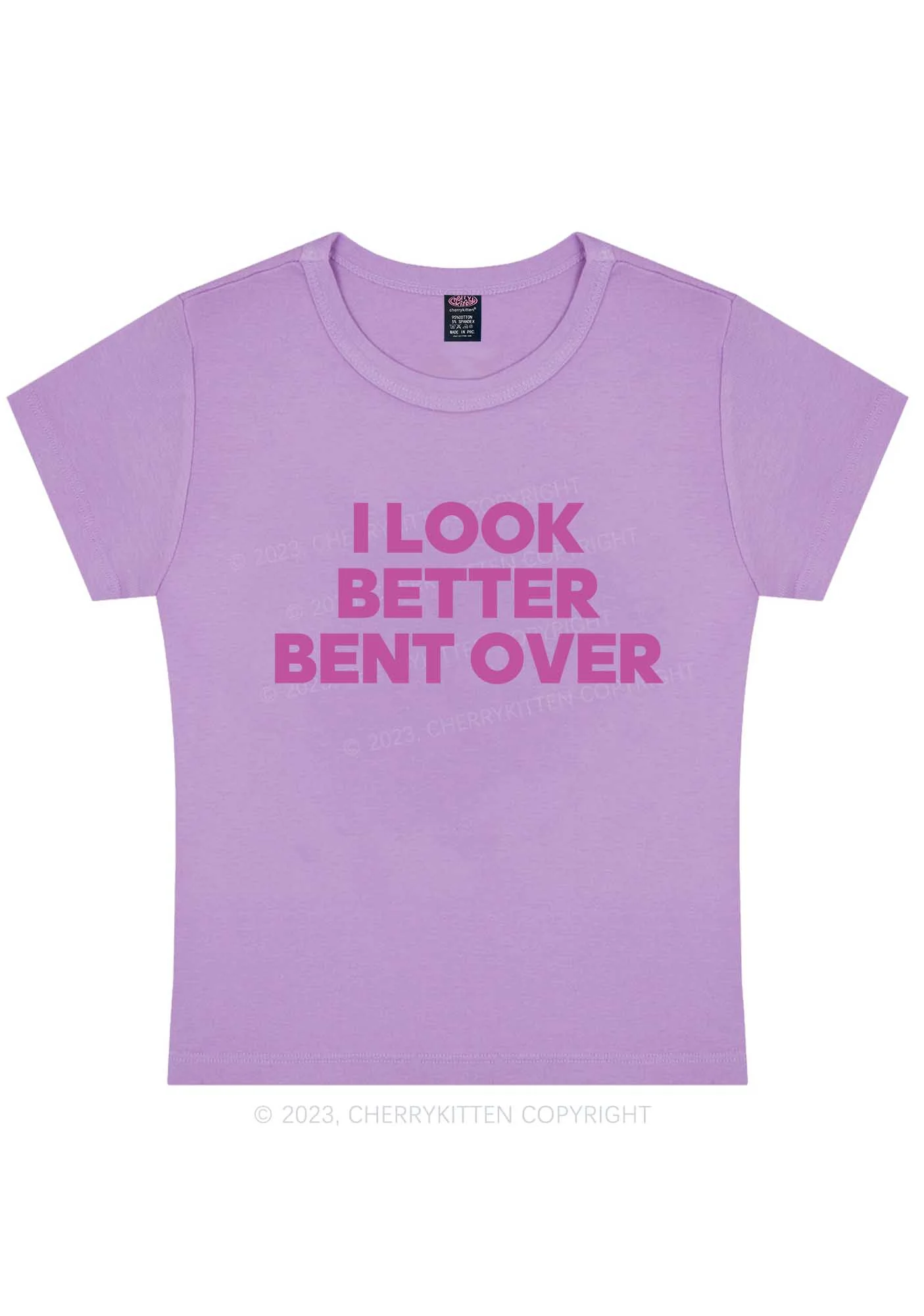 Curvy Look Better Bent Over Y2K Baby Tee Cherrykitten - Image 4