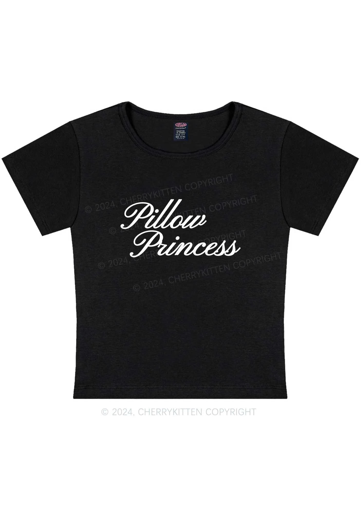 Curvy Pillow Princess Y2K Baby Tee Cherrykitten - Image 3