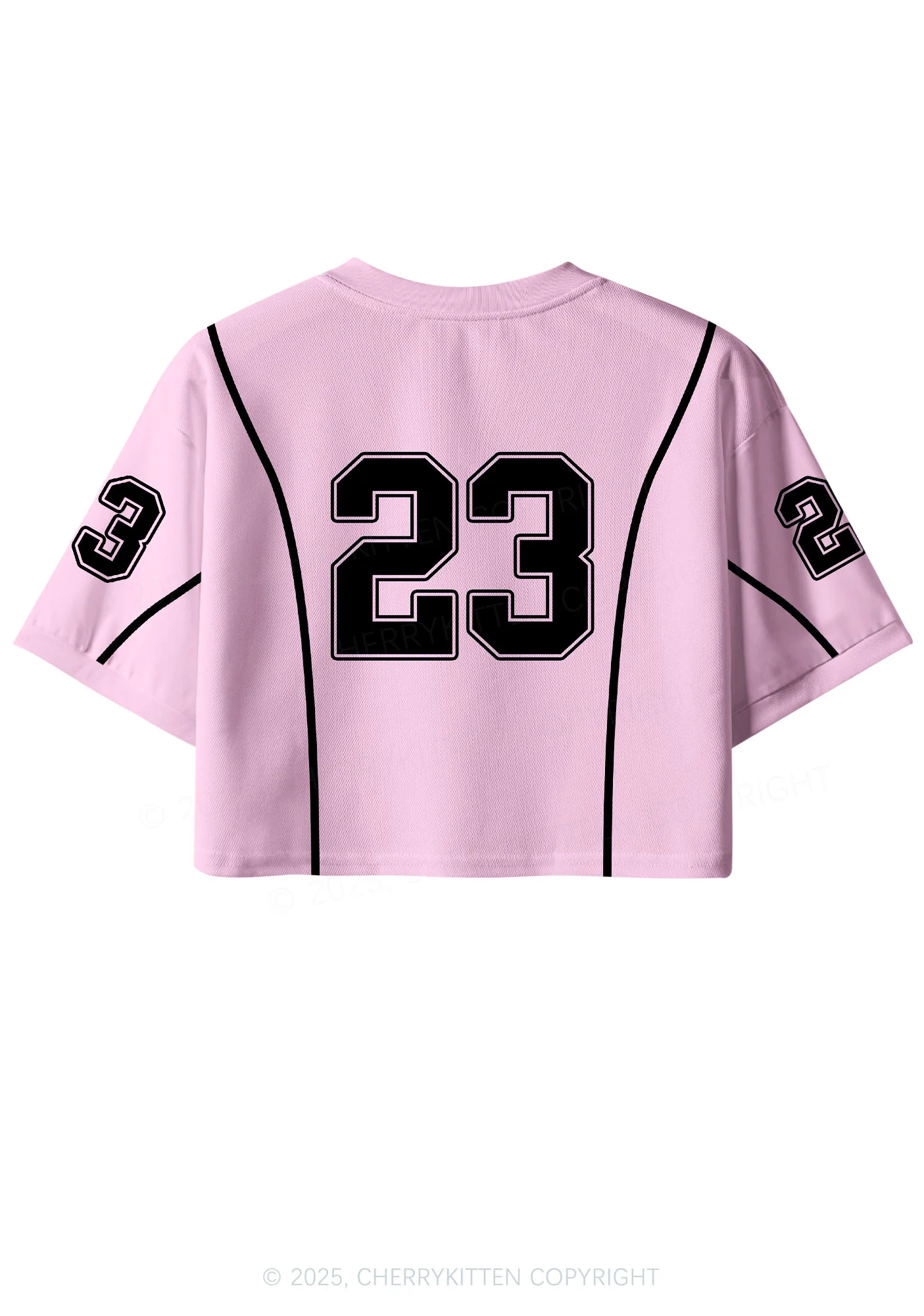 Custom Lightpink Lesbian Princess Pride Y2K Crop Sport Jersey Shirts Cherrykitten - Image 2