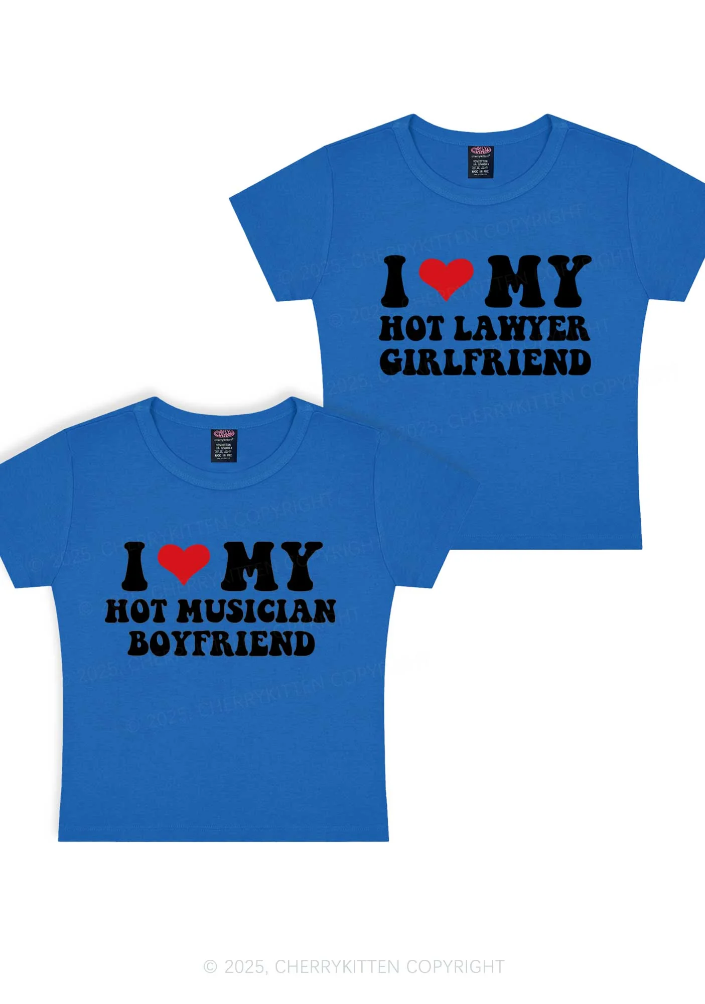 Custom My Hot Lawyer GF Y2K Valentine's Day Baby Tee Cherrykitten - Image 11