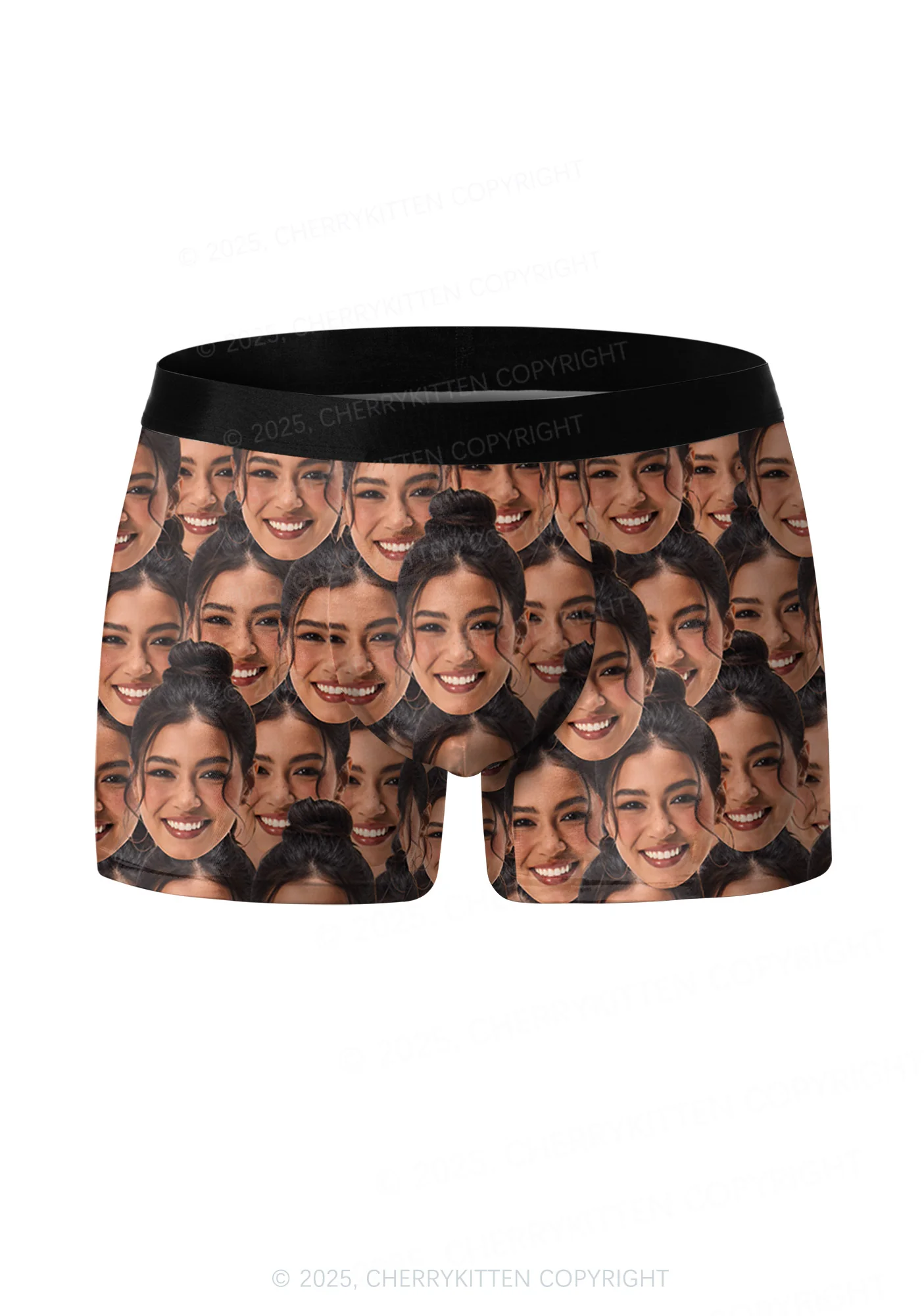 Custom Portrait Valentine's Day Y2K Print Couples Boxer Briefs Set Cherrykitten - Image 3
