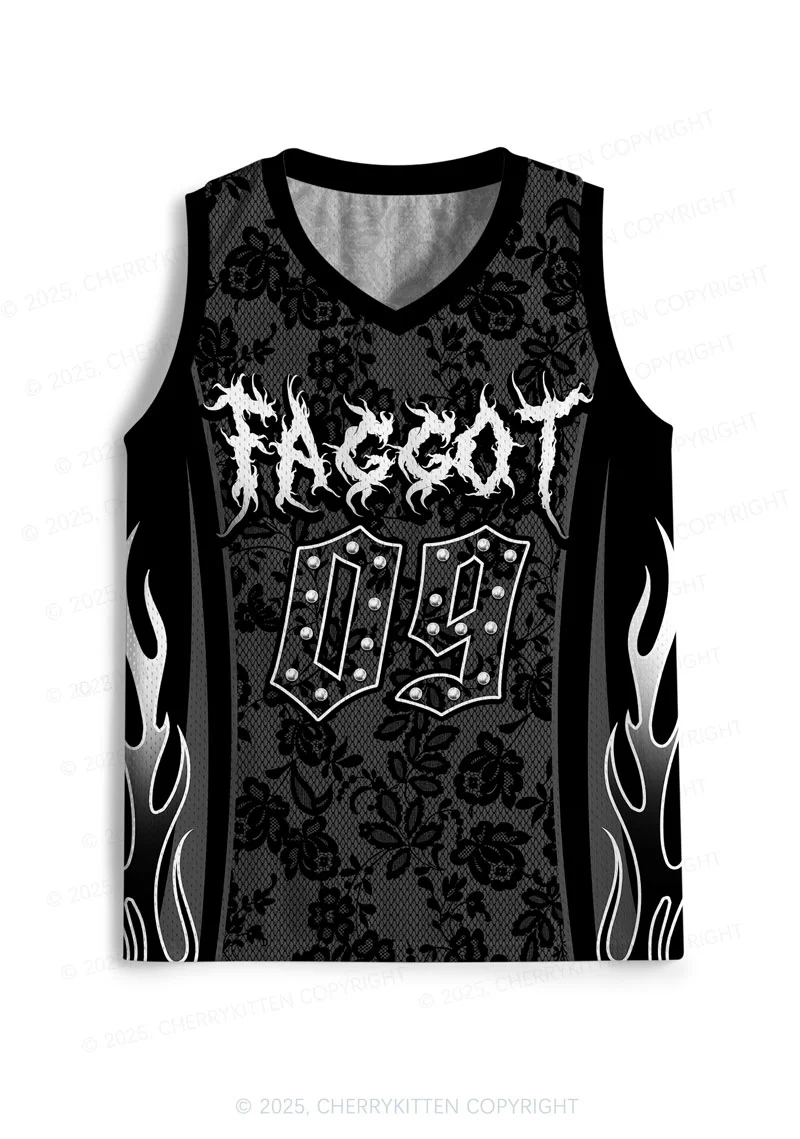 Custom Punk Faggot Pride Y2K Sport Jersey Tank Cherrykitten