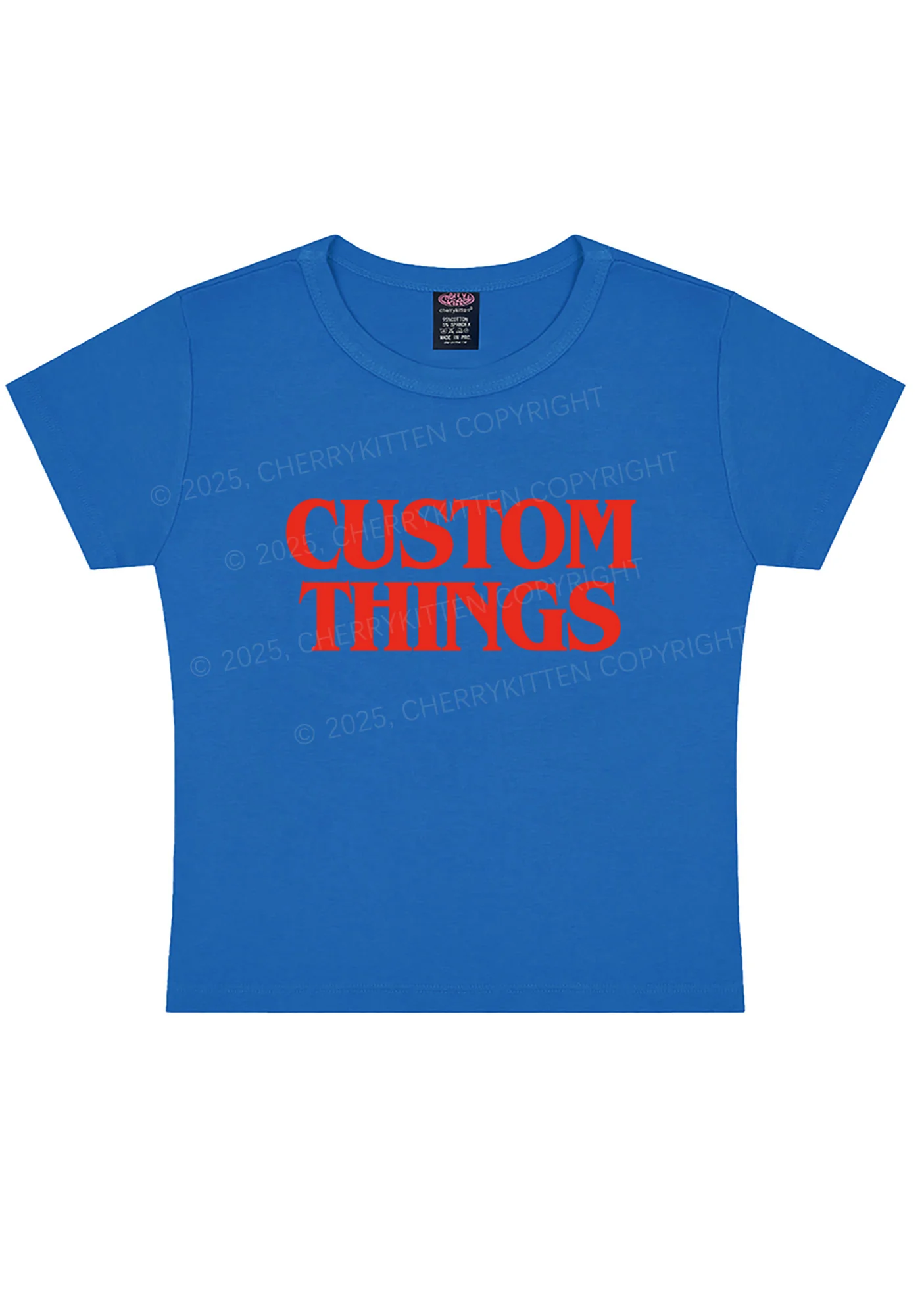 Custom Things Y2K Baby Tee Cherrykitten - Image 7