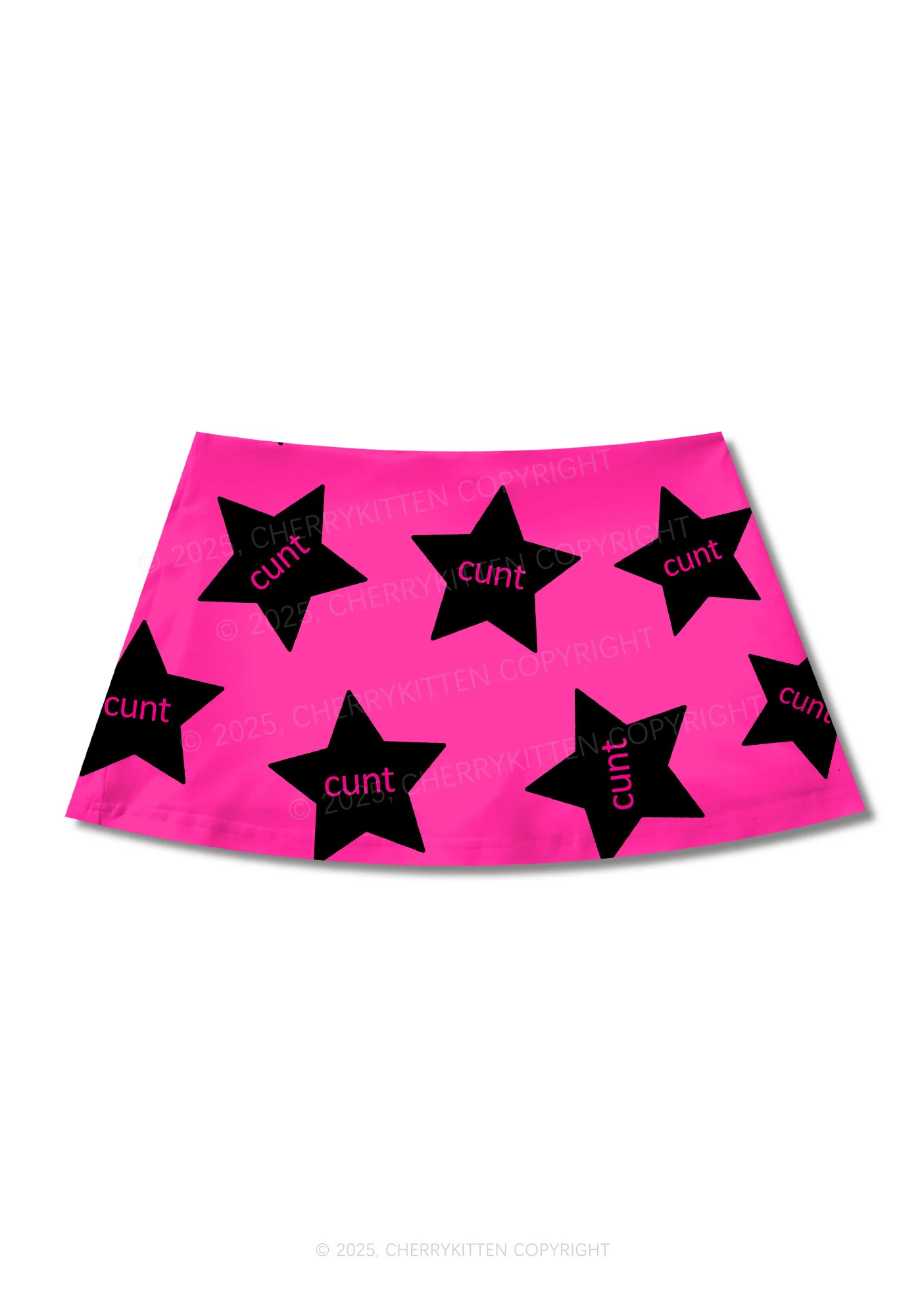 Cxxt Stars Y2K Print Mini Skirt Cherrykitten