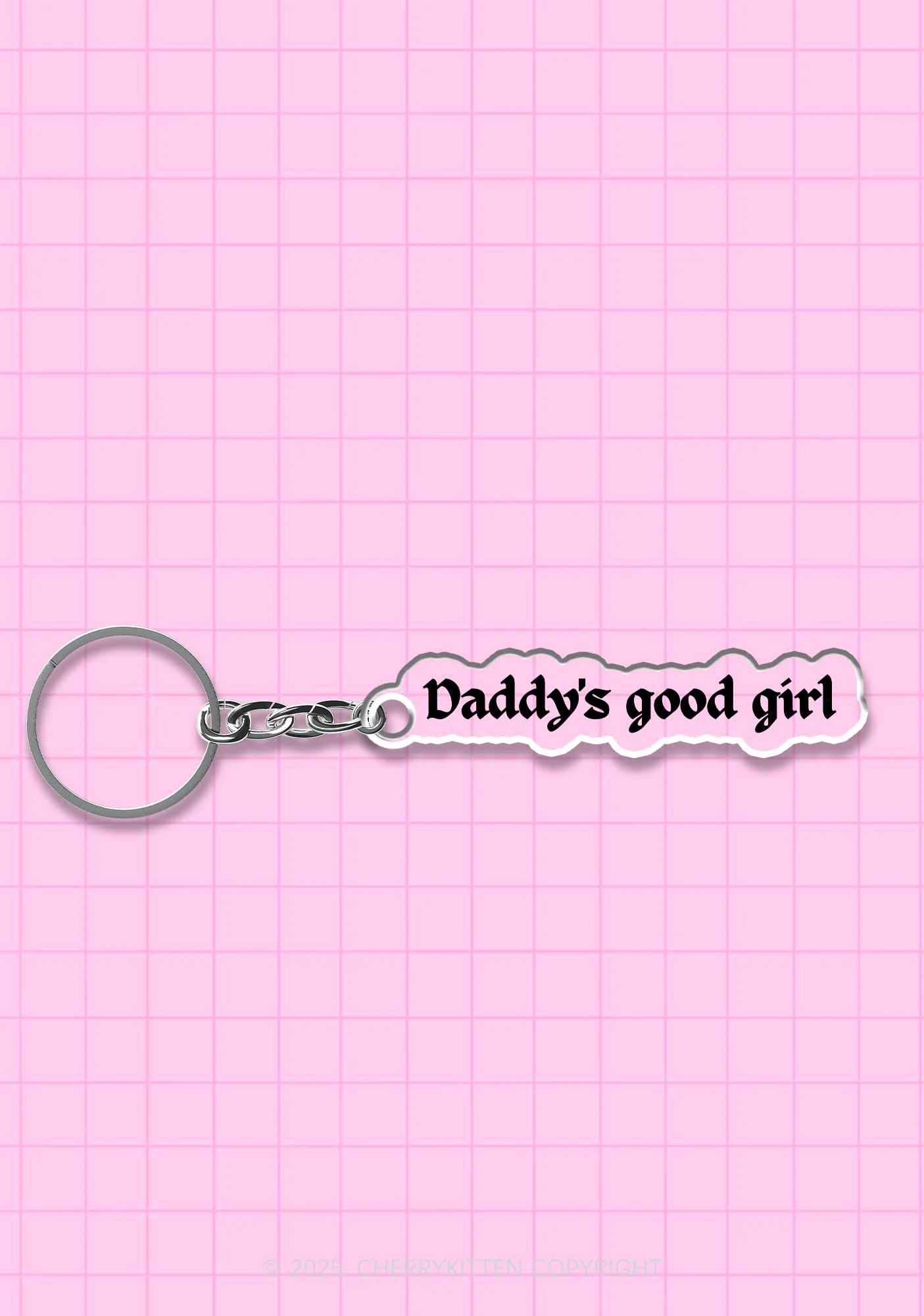 Daddys Good Girl 1Pc Y2K Keychain Cherrykitten