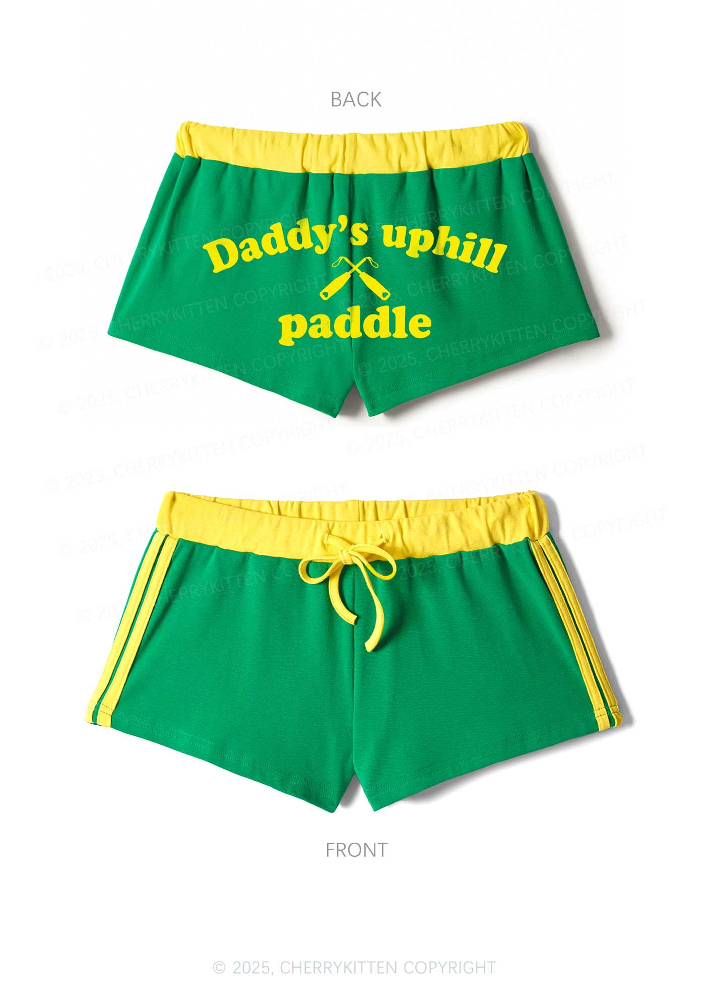 Daddys Uphill Paddle Y2K Drawstring Mini Shorts Cherrykitten - Image 6
