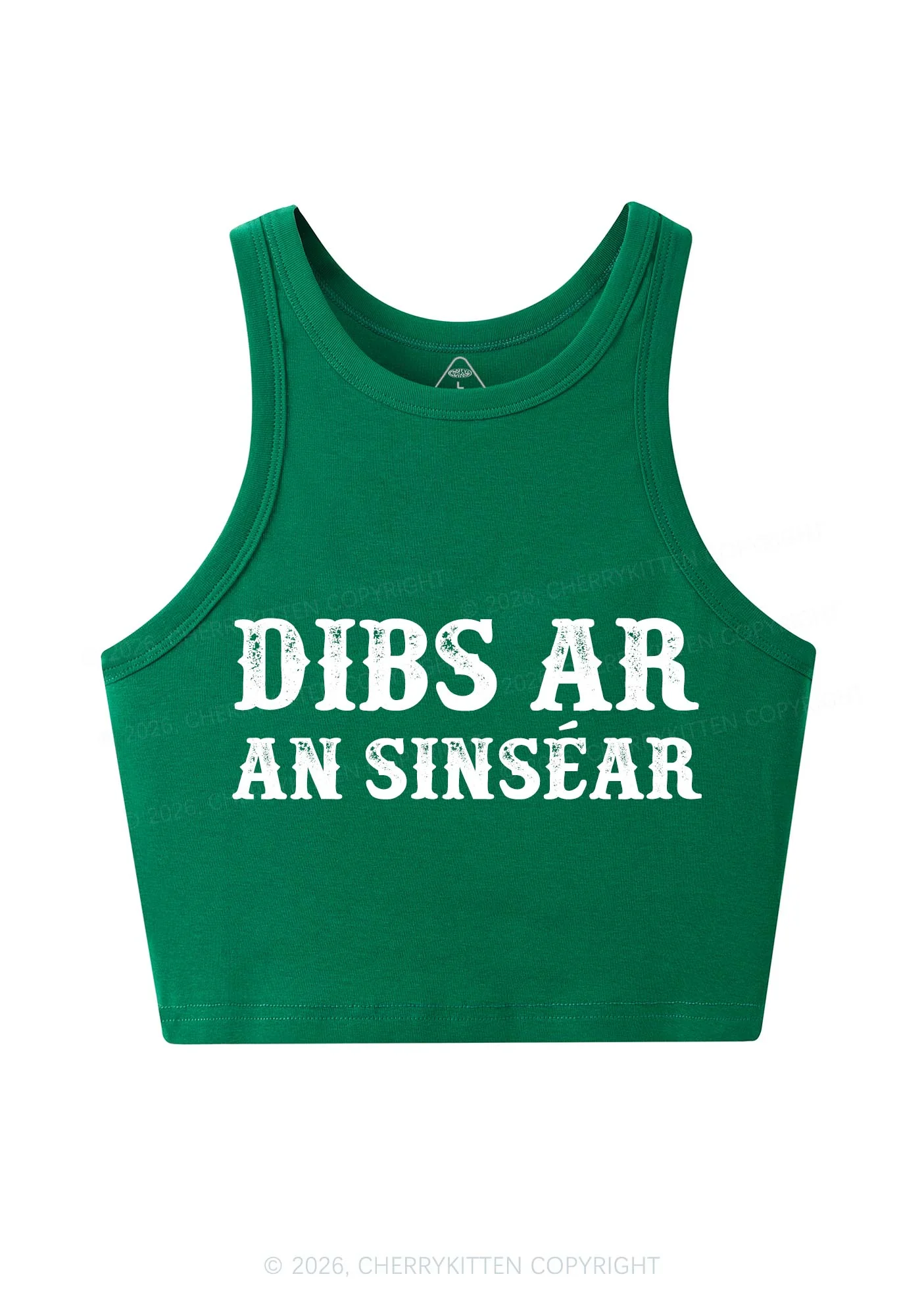 Dibs Ar An Sinsear St Patricks Y2K Crop Tank Top Cherrykitten