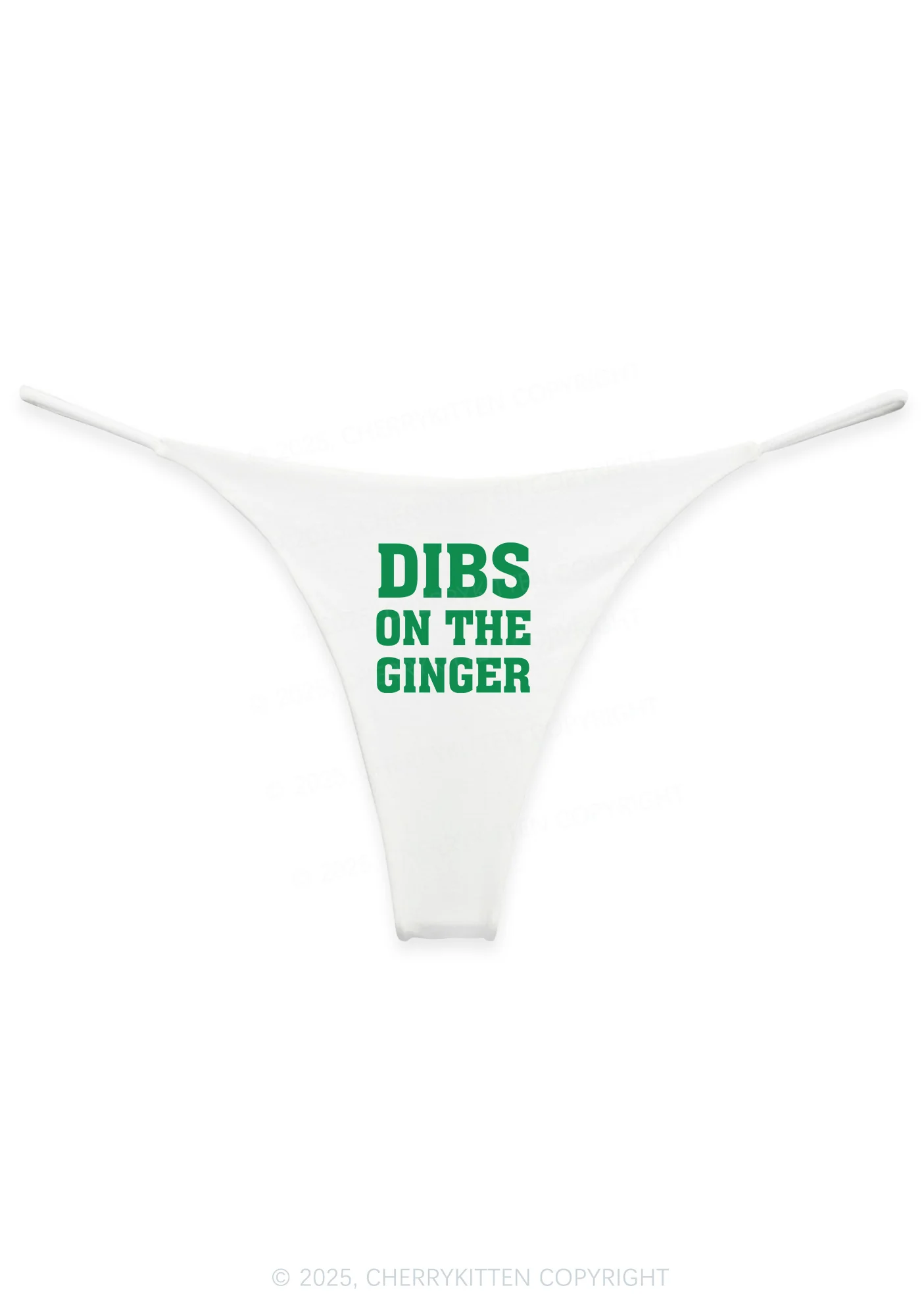 Dibs On The Ginger St Patricks Y2K Bikini String Thong Cherrykitten