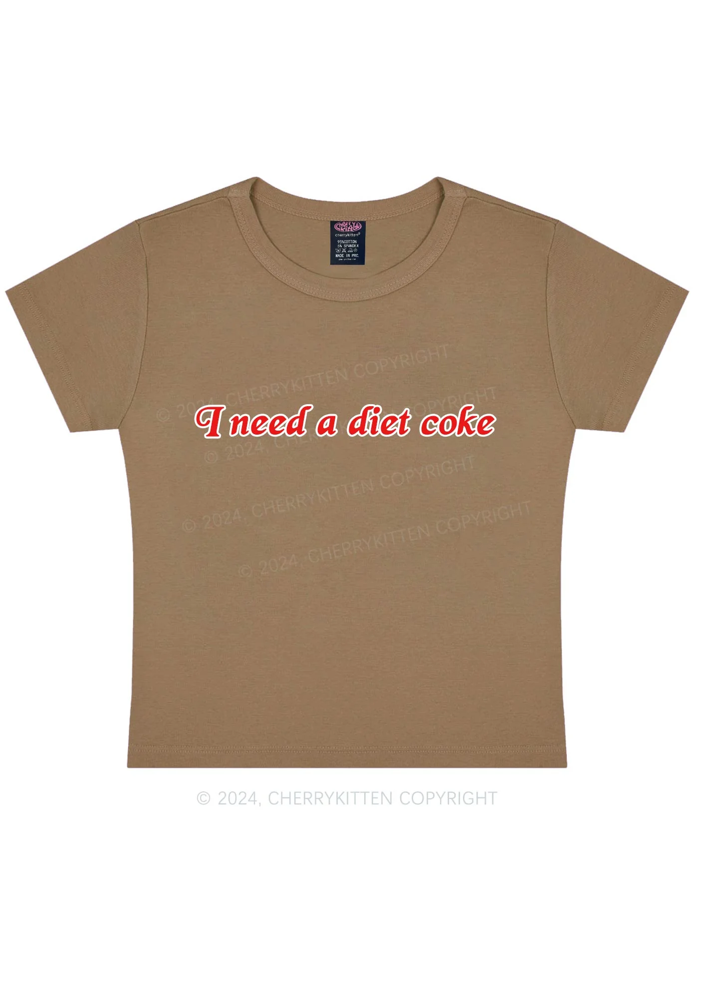 Diet Coke Y2K Baby Tee Cherrykitten - Image 10