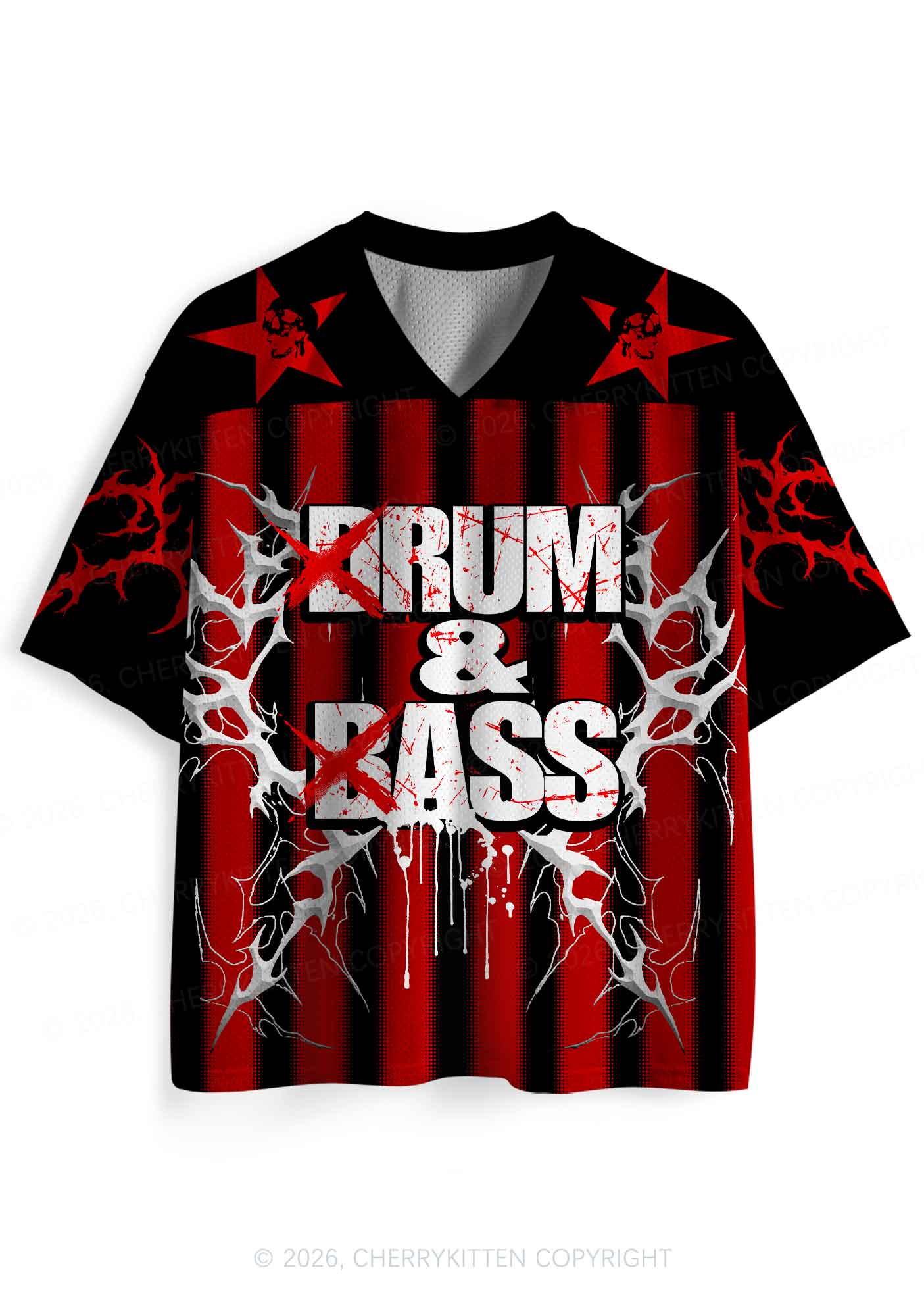 Drum And Bass Y2K Sport Jersey Shirts Cherrykitten