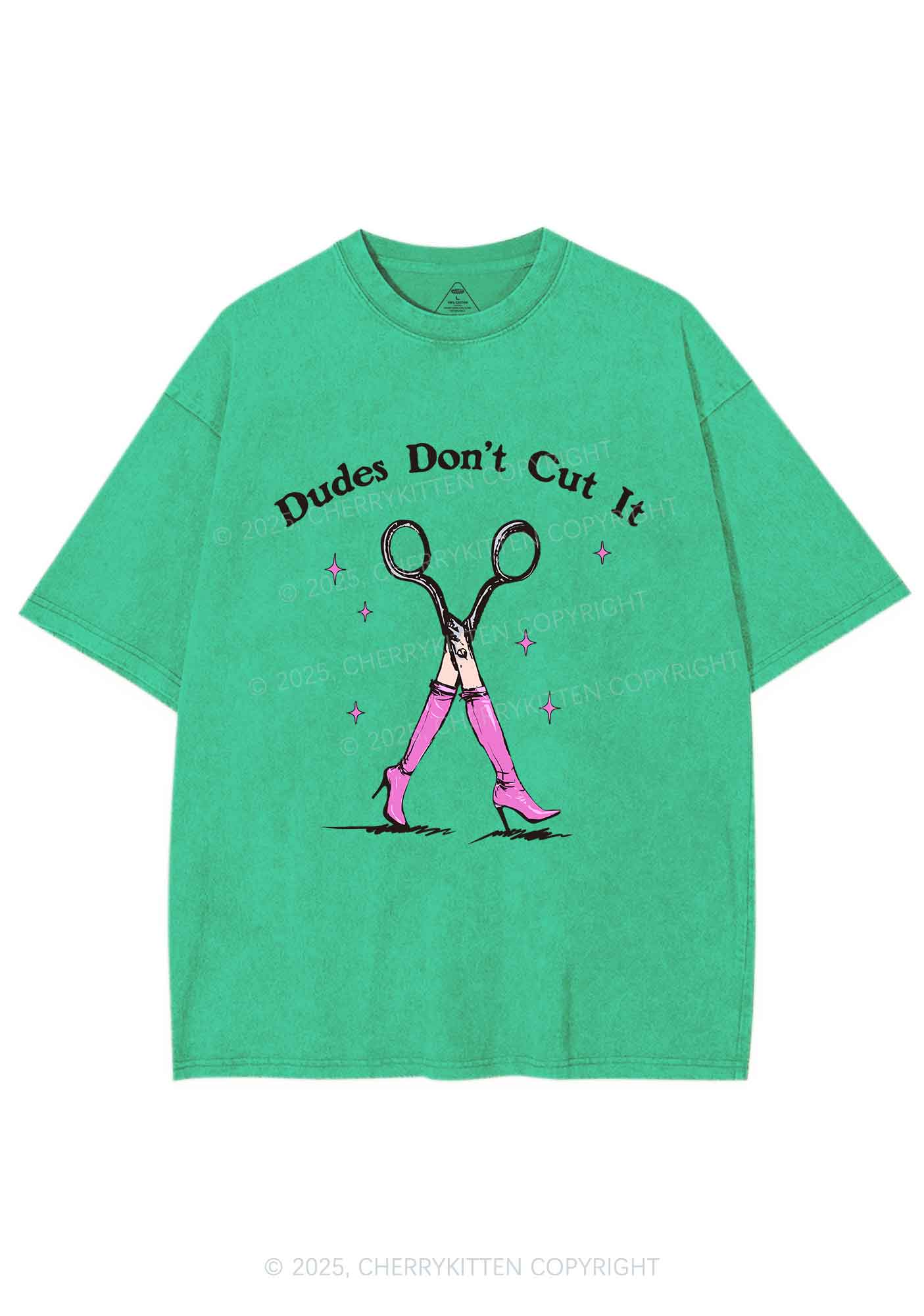 Dudes Dont Cut It Y2K Shirts Washed Tee Cherrykitten - Image 8
