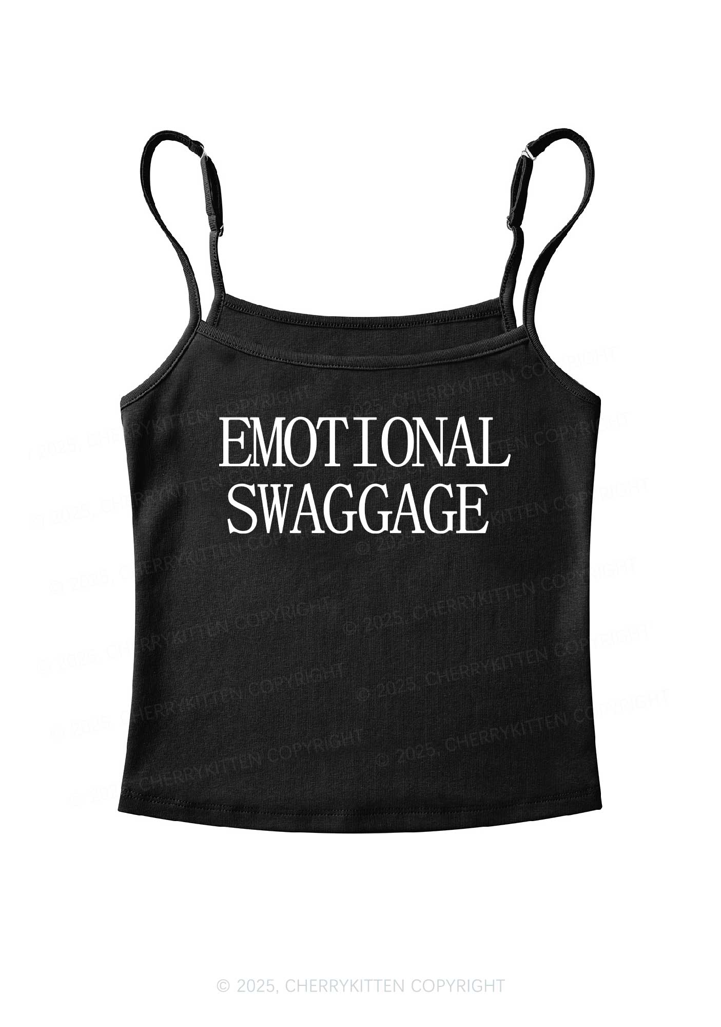 Emotional Swaggage Y2K Spaghetti Strap Cami Cherrykitten - Image 4