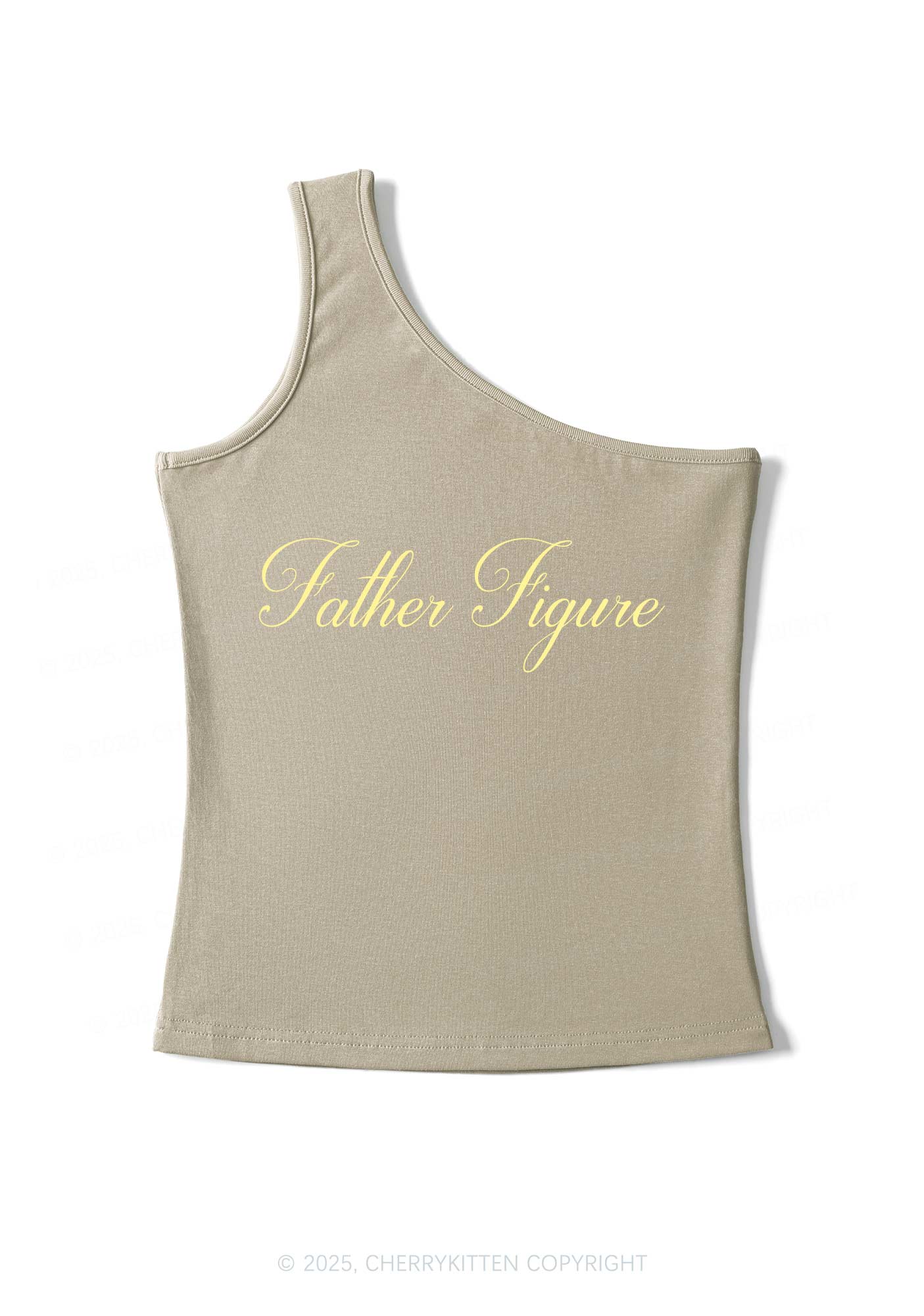 Father Figure Y2K One Shoulder Tank Top Cherrykitten - Image 4